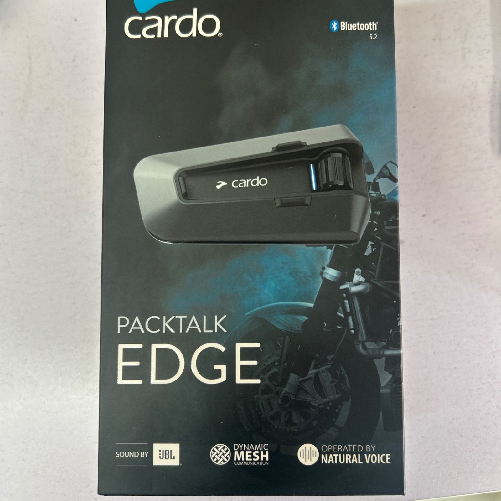 新品未使用】Cardo Packtalk. EDGE 日本語設定 化粧箱付き 新品未使用】Cardo Packtalk. EDGE 日本語設定 化粧箱付き