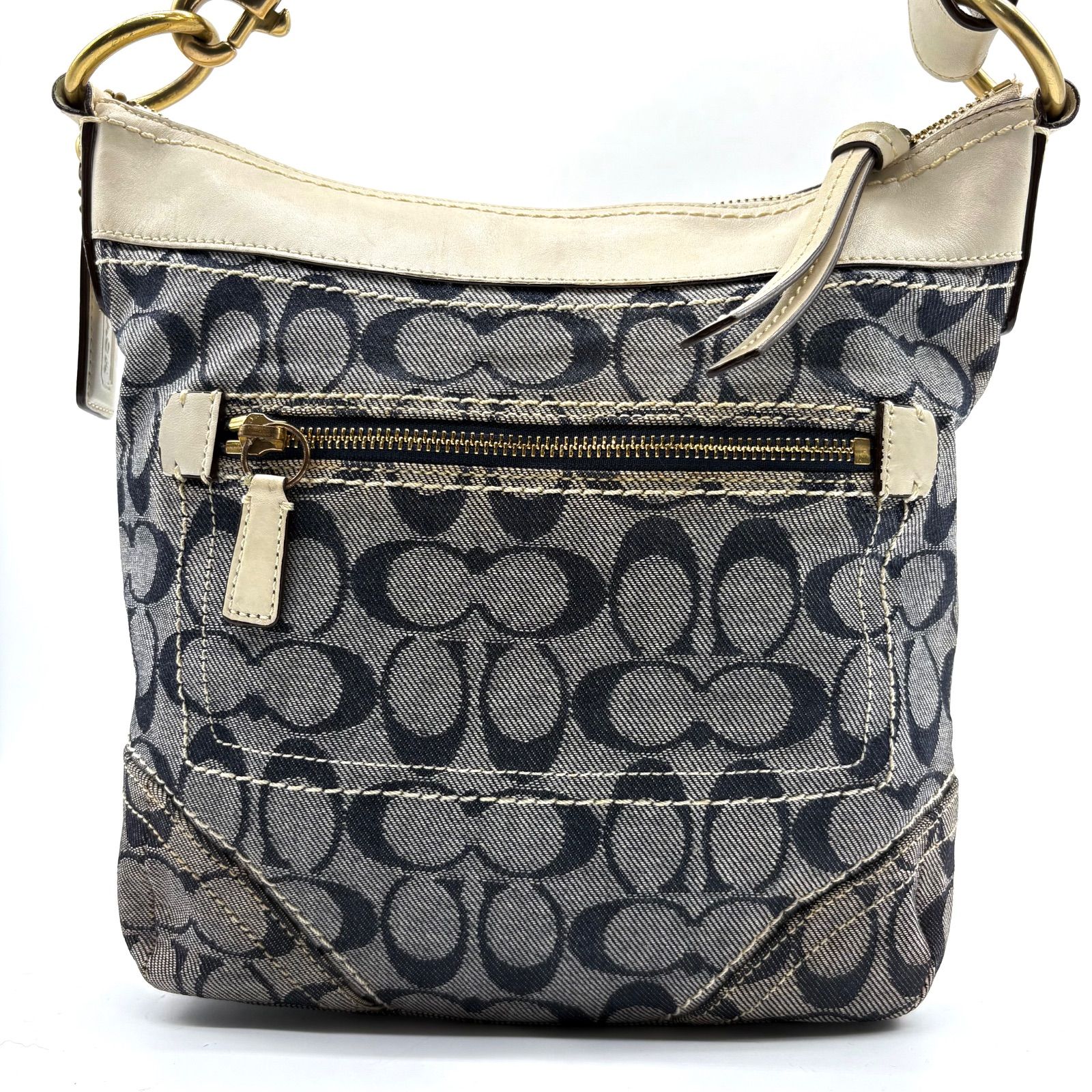 希少】COACH y2k signature denim shoulderbag シグネチャーデニム