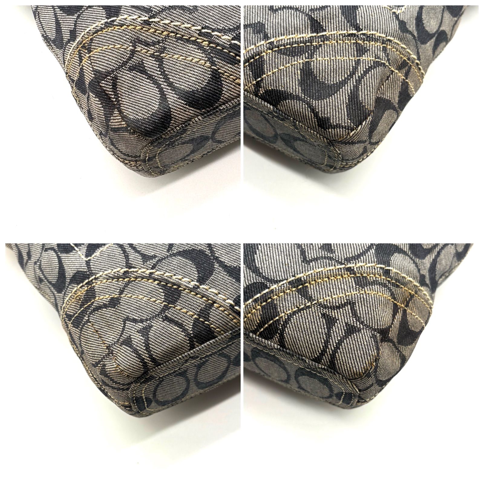 希少】COACH y2k signature denim shoulderbag シグネチャーデニム