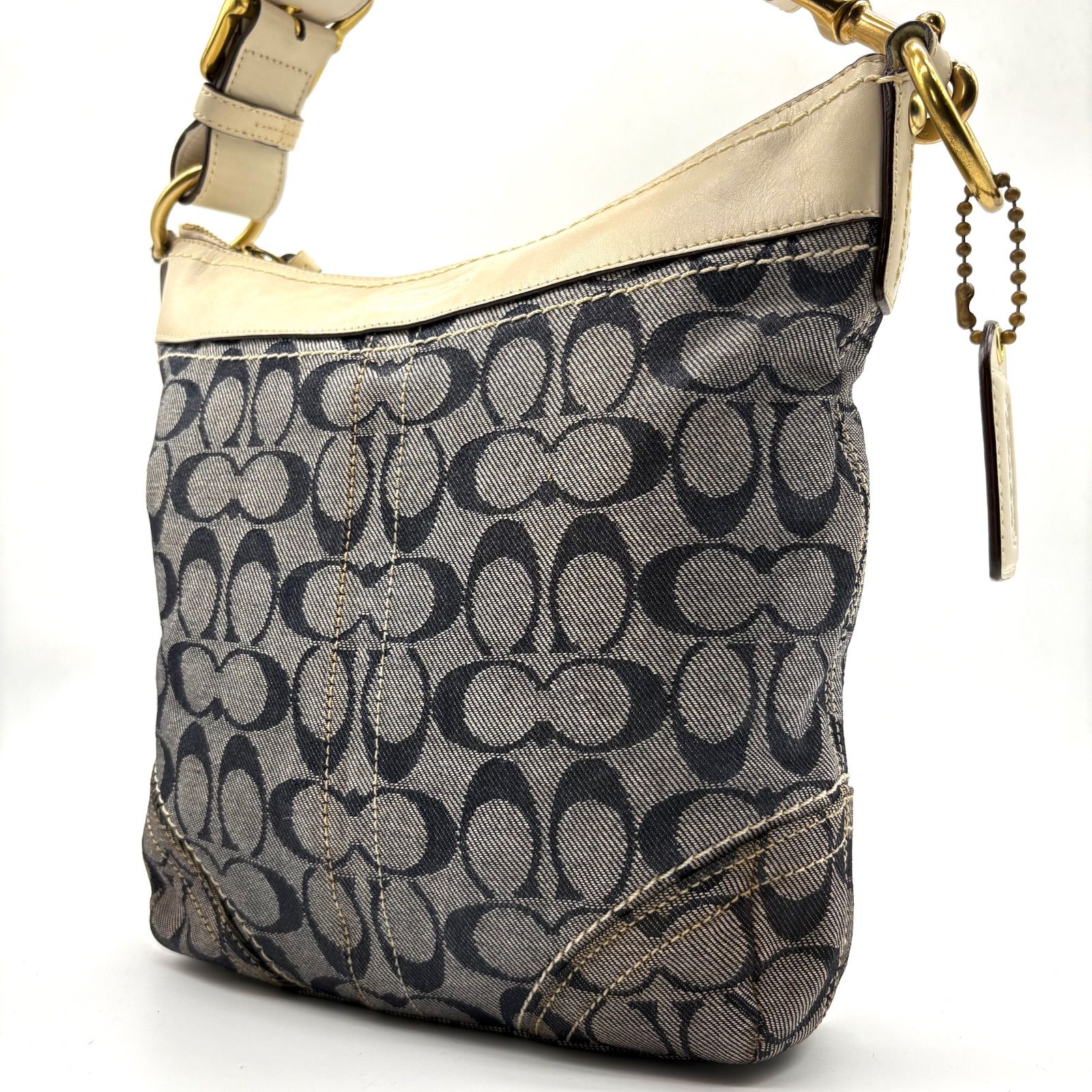 希少】COACH y2k signature denim shoulderbag シグネチャーデニム