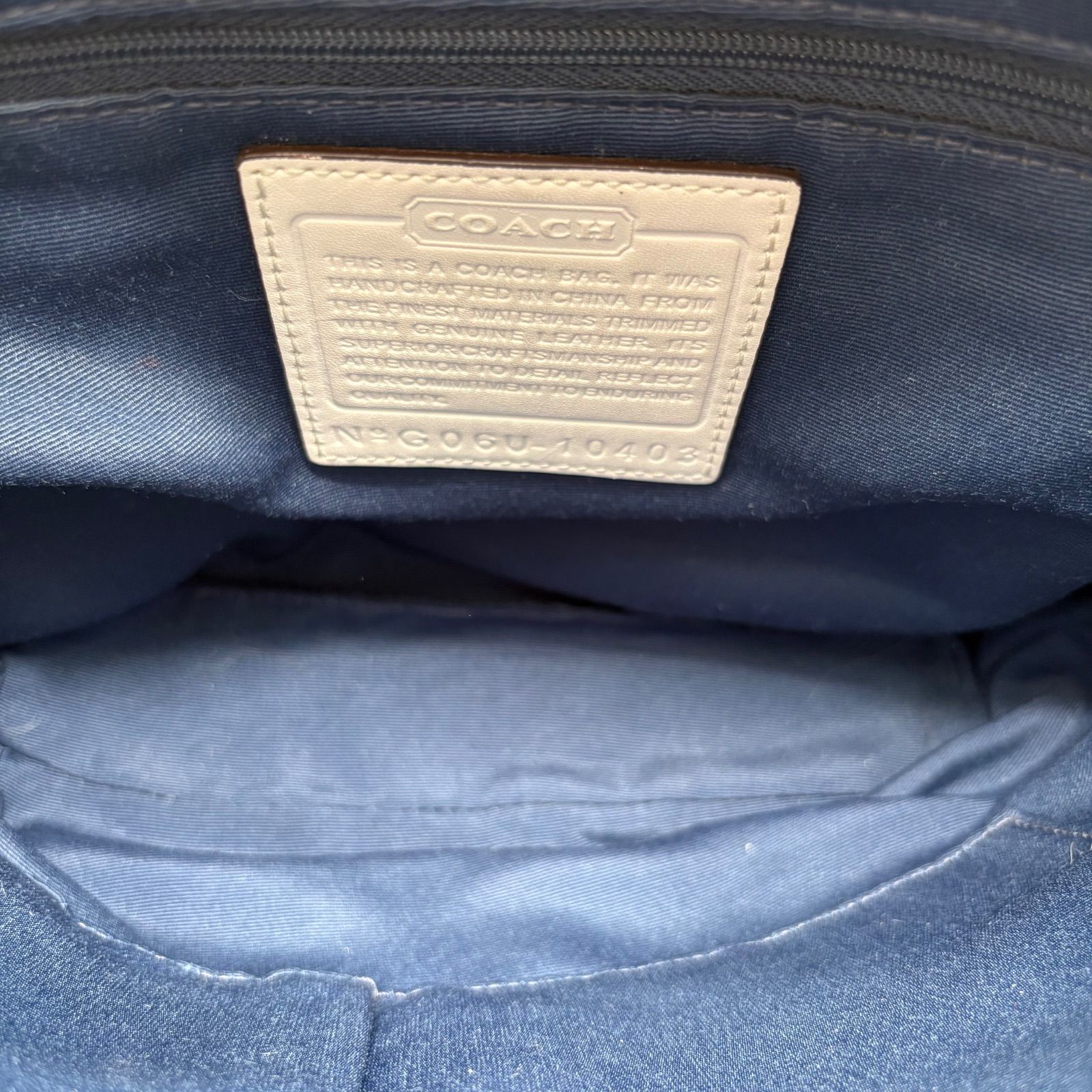 希少】COACH y2k signature denim shoulderbag シグネチャーデニム