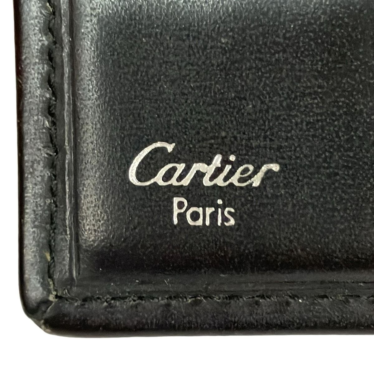 Cartier(カルティエ) 2つ折り財布 パシャ 黒 レザー - メルカリ