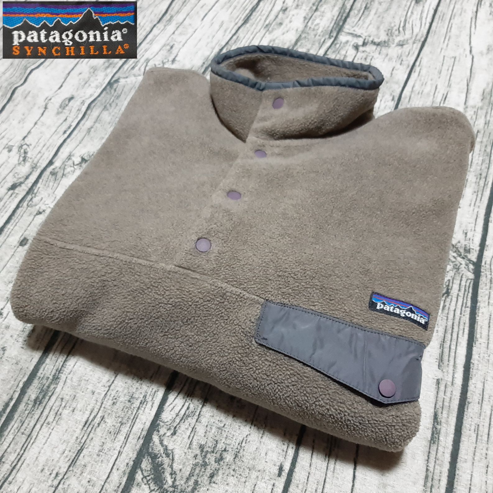 size M】98年 patagonia シンチラ スナップT パタゴニア グレー