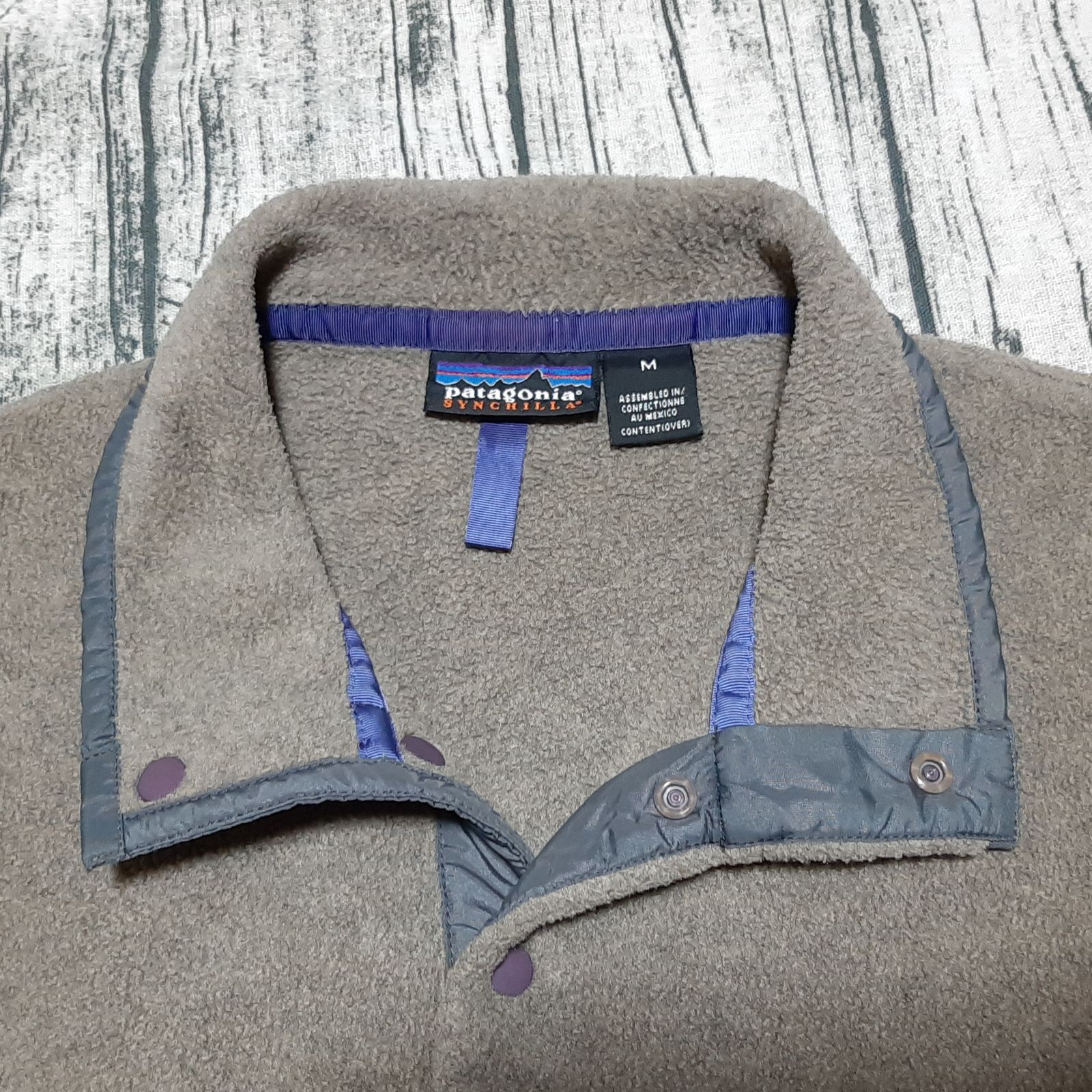 size M】98年 patagonia シンチラ スナップT パタゴニア グレー 