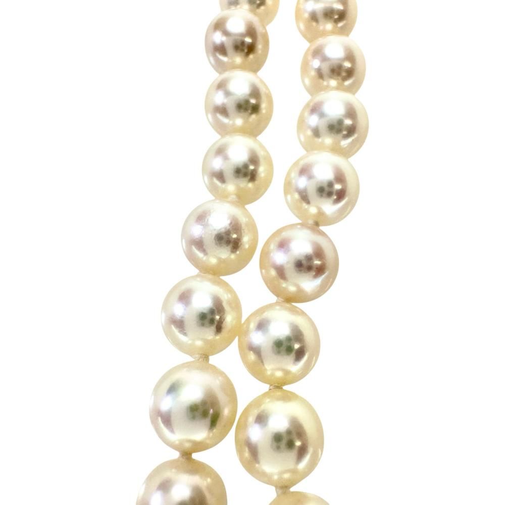 TASAKI/タサキ】2連デザイン アコヤ真珠4～6.5mm ブレスレット K14