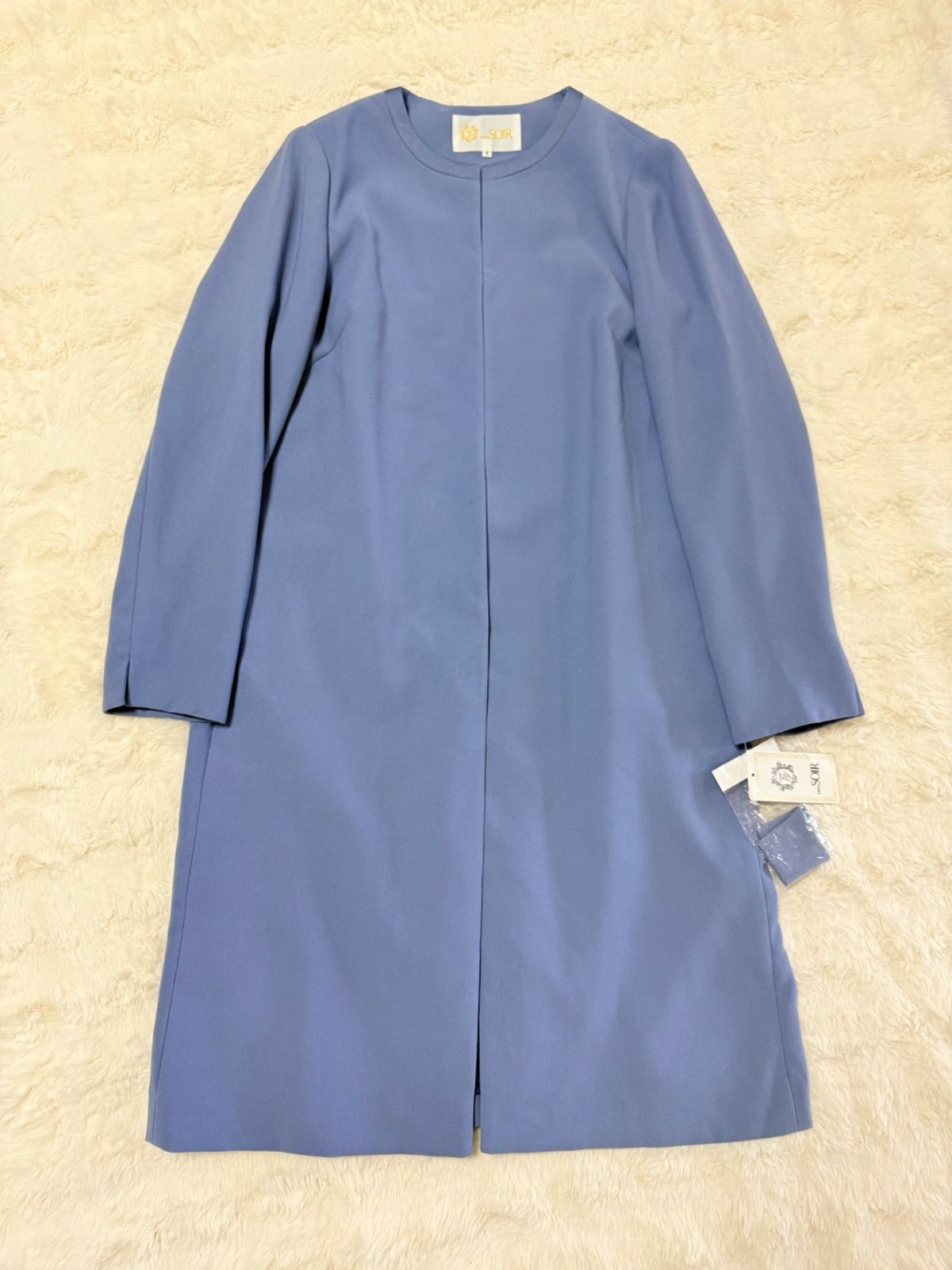 新品タグ付き】TOKYO SOIR 東京ソワール ノーカラーコート 7AR 春