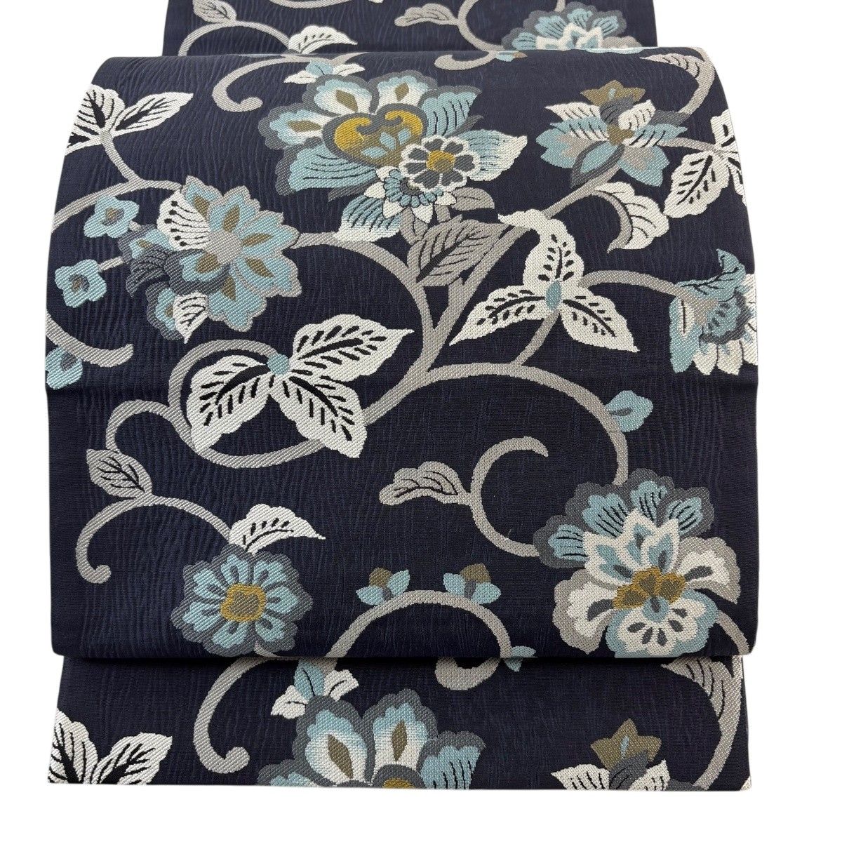 美品】 袋帯 逸品 花唐草 金糸 紺色 全通 正絹 【中古】 - メルカリ 美品】 袋帯 逸品 花唐草 金糸 紺色 全通 正絹 【中古】 - メルカリ