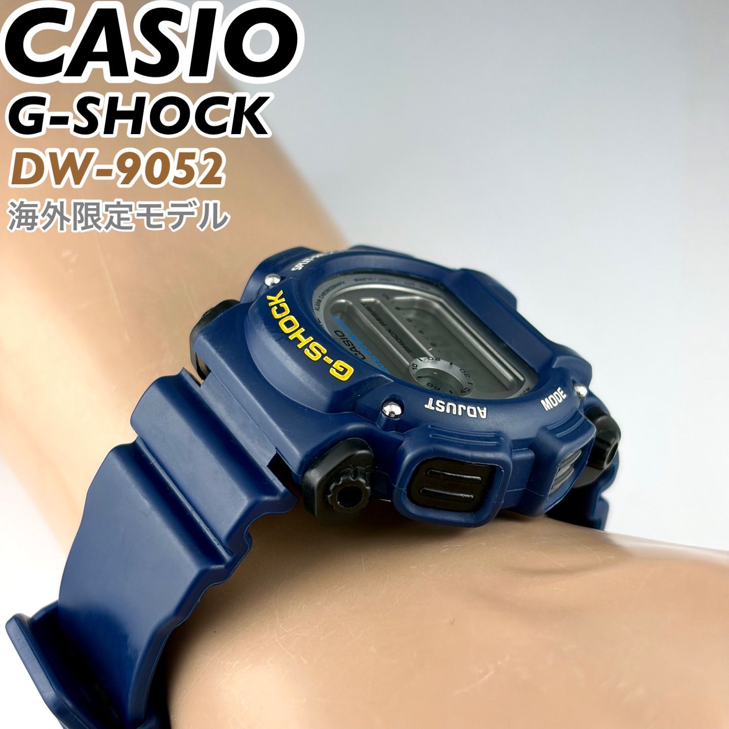 海外モデル] CASIO G-SHOCK DW-9052 メンズ ネイビーカラー 新品電池 