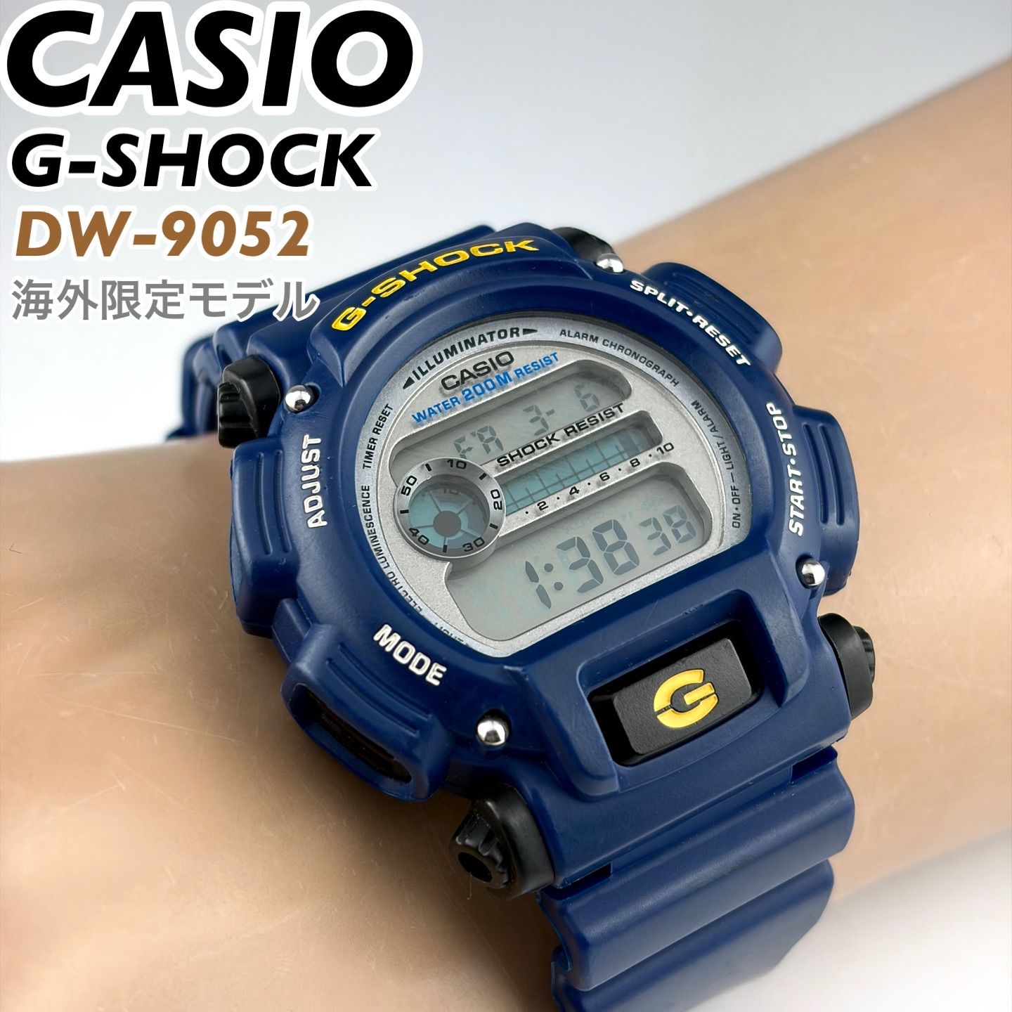 海外モデル] CASIO G-SHOCK DW-9052 メンズ ネイビーカラー 新品電池 