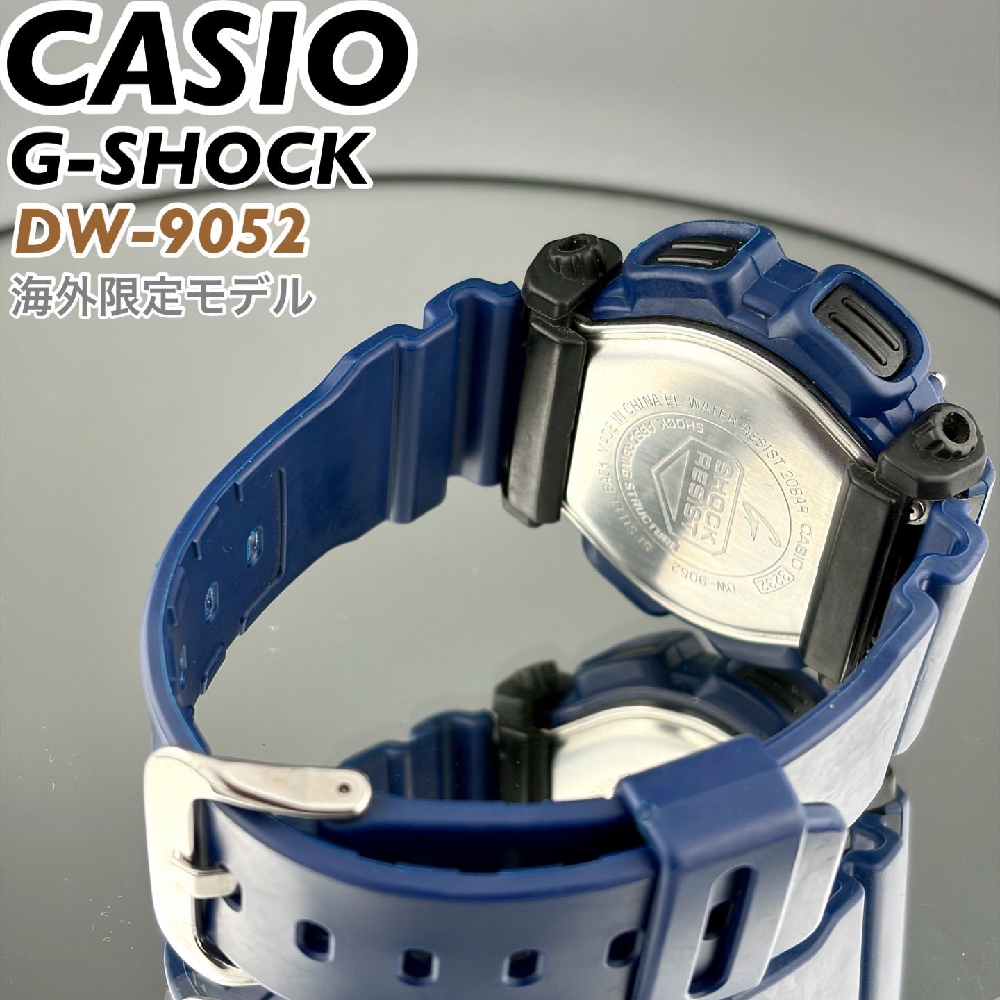 海外モデル] CASIO G-SHOCK DW-9052 メンズ ネイビーカラー 新品電池 