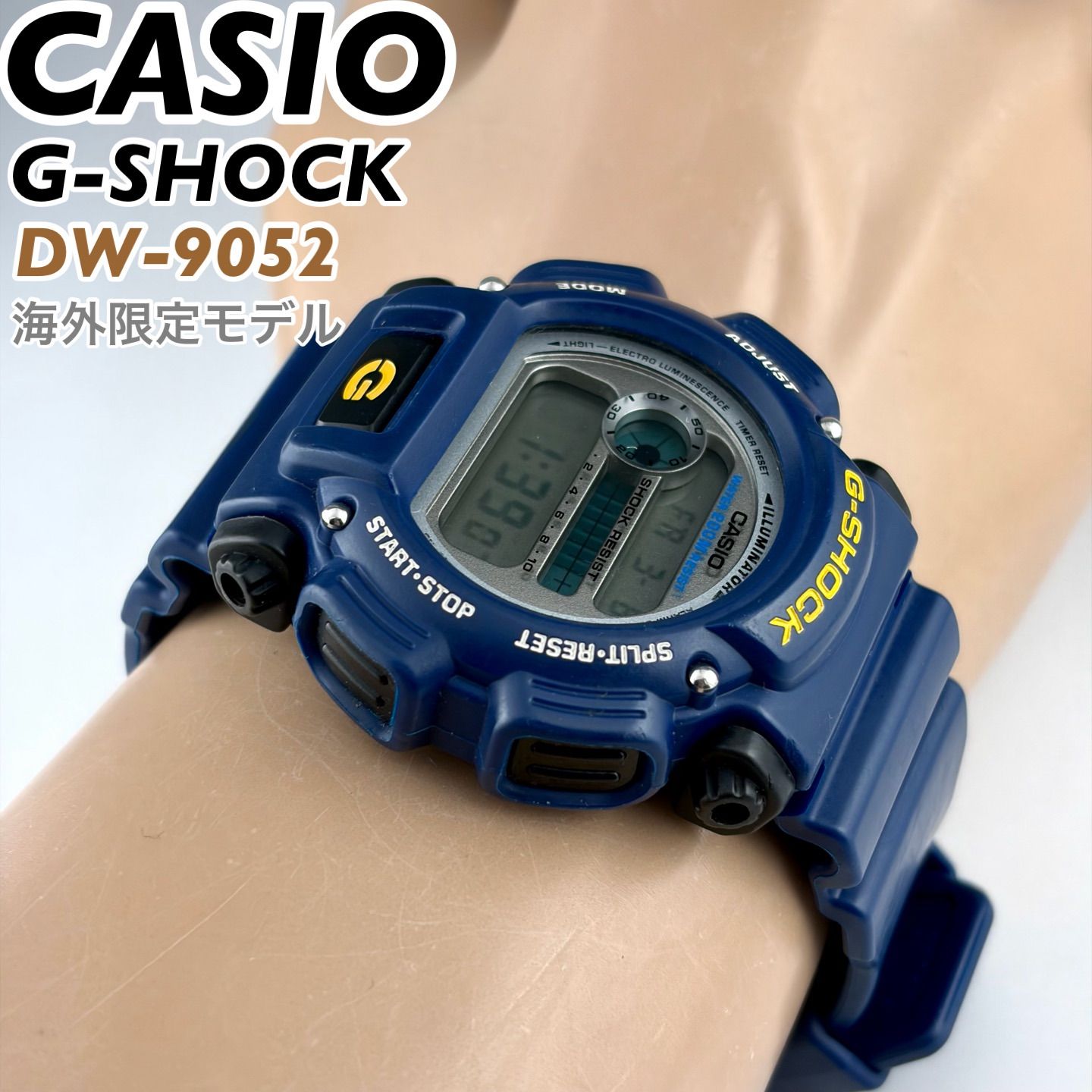 海外モデル] CASIO G-SHOCK DW-9052 メンズ ネイビーカラー 新品電池 