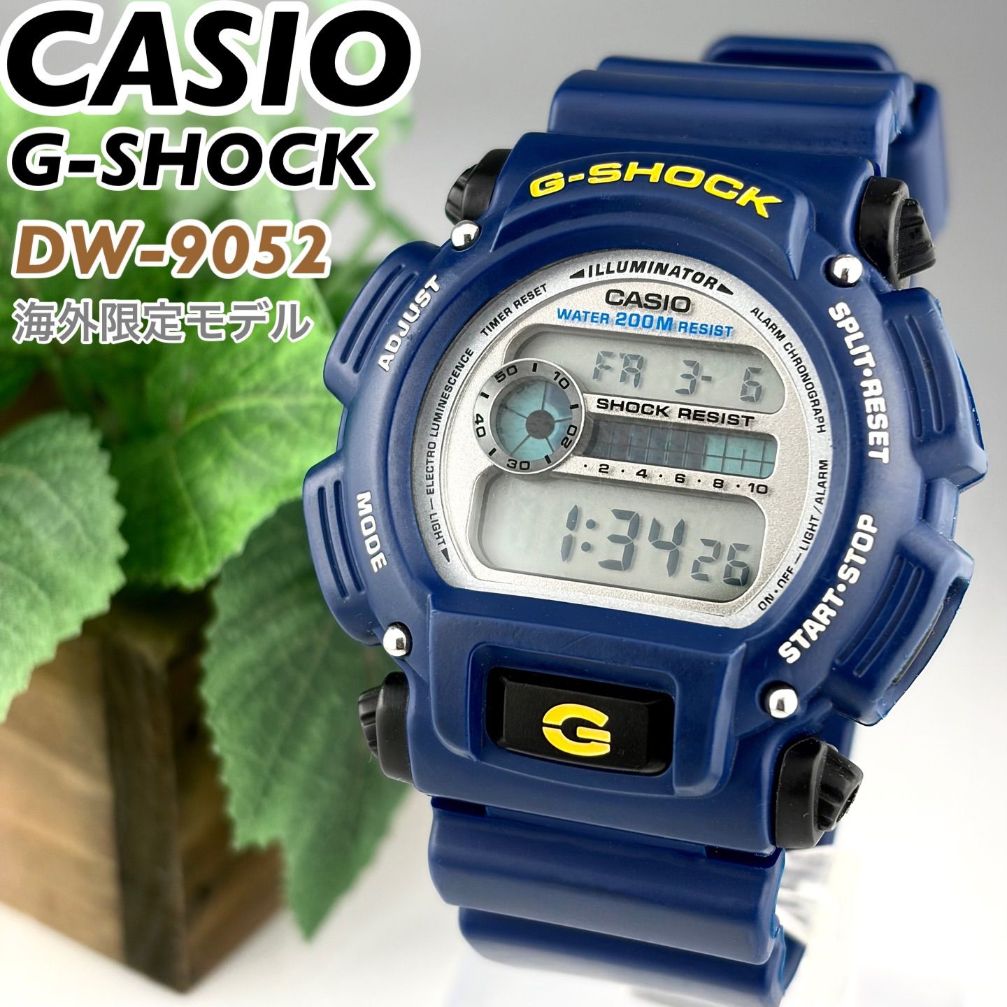 海外モデル] CASIO G-SHOCK DW-9052 メンズ ネイビーカラー 新品電池 