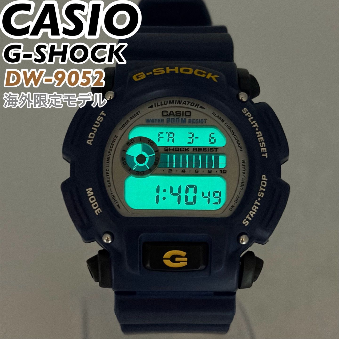海外モデル] CASIO G-SHOCK DW-9052 メンズ ネイビーカラー 新品電池 