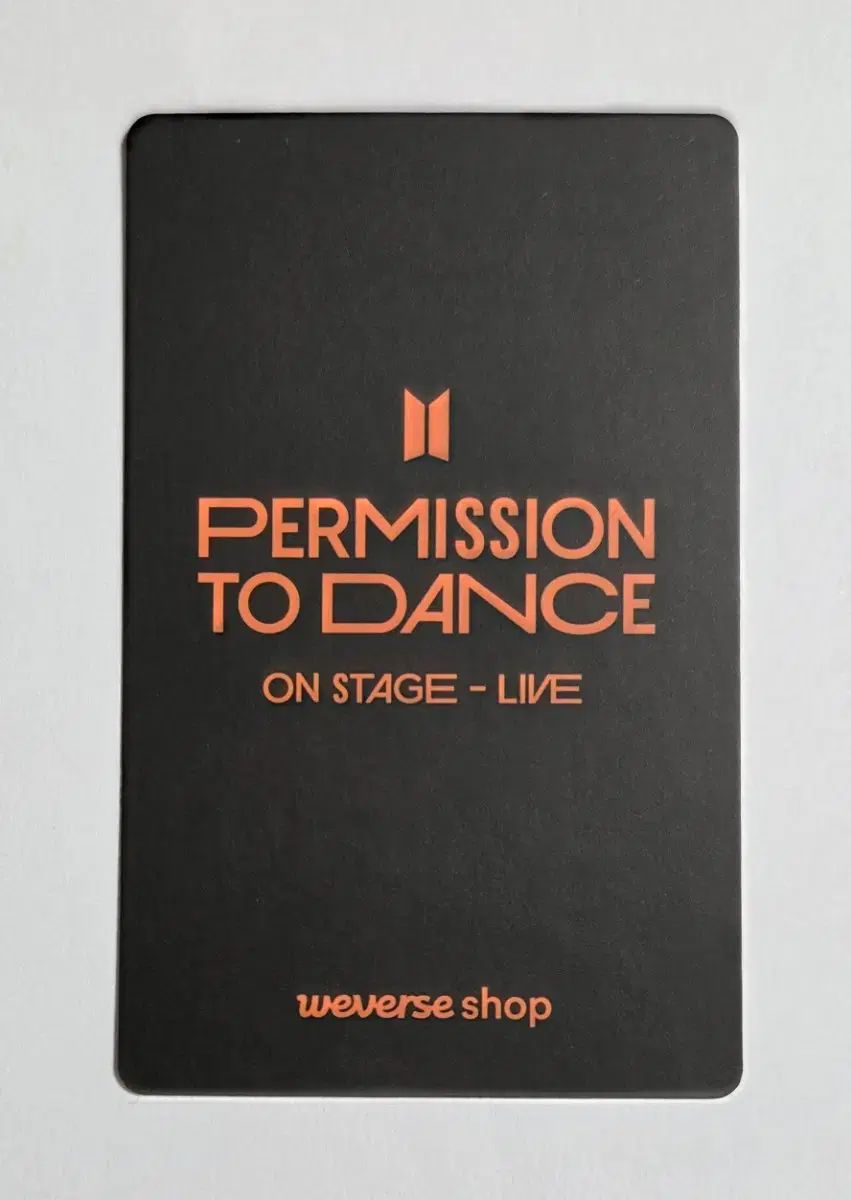 BTS 防弾 Permission to Dance Live WEVERSE 特典 トレカ シュガ