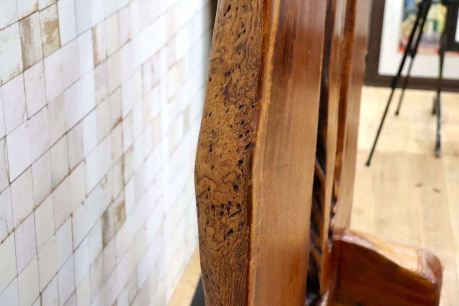  GMIH475C〇衝立 天然木 一枚板 間仕切り 無垢材 置物 木彫オブジェ 和モダン 食卓小物 置物 インテリア小物