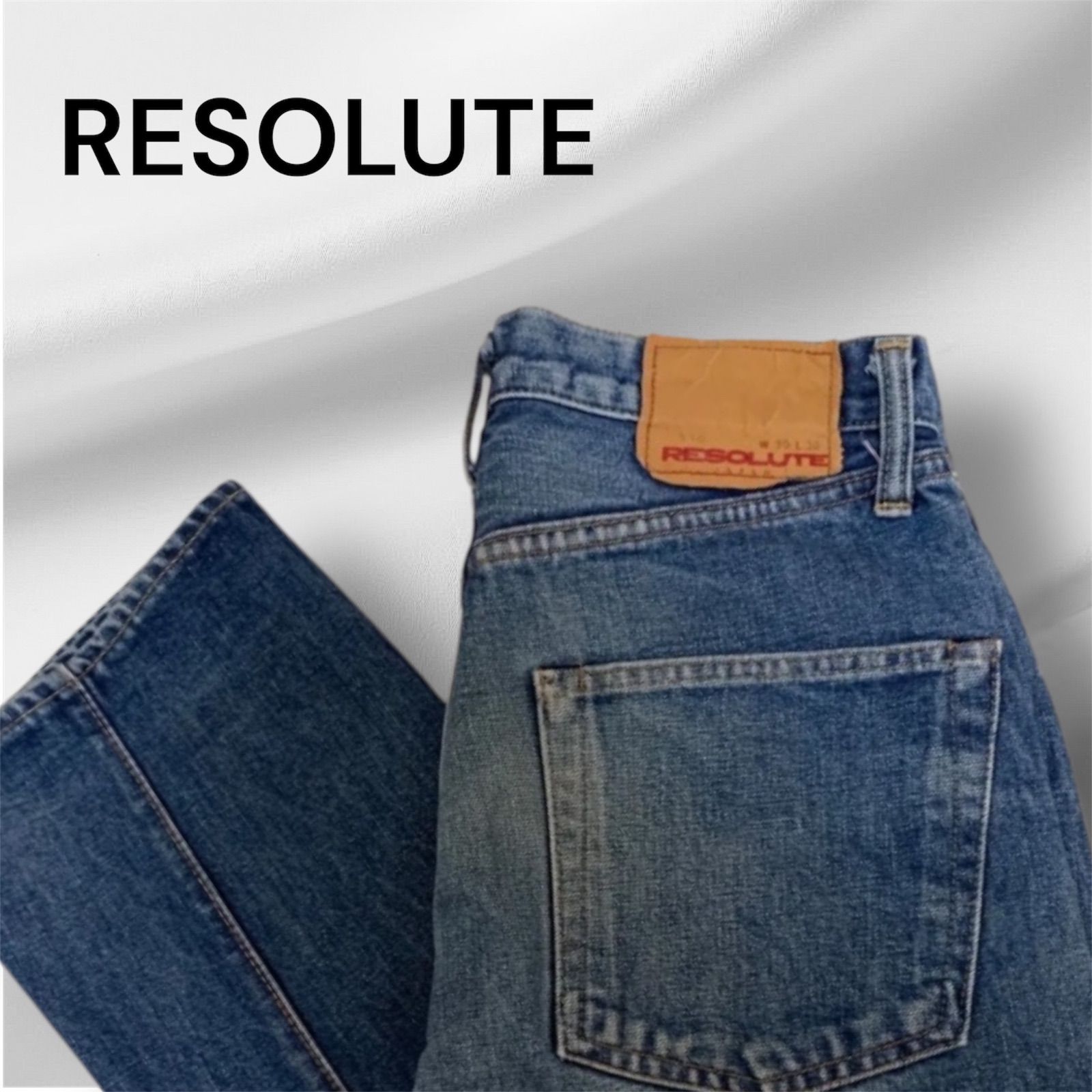 RESOLUTE リゾルト 710 W30 L30 デニム 日本製 コットン100% メンズ