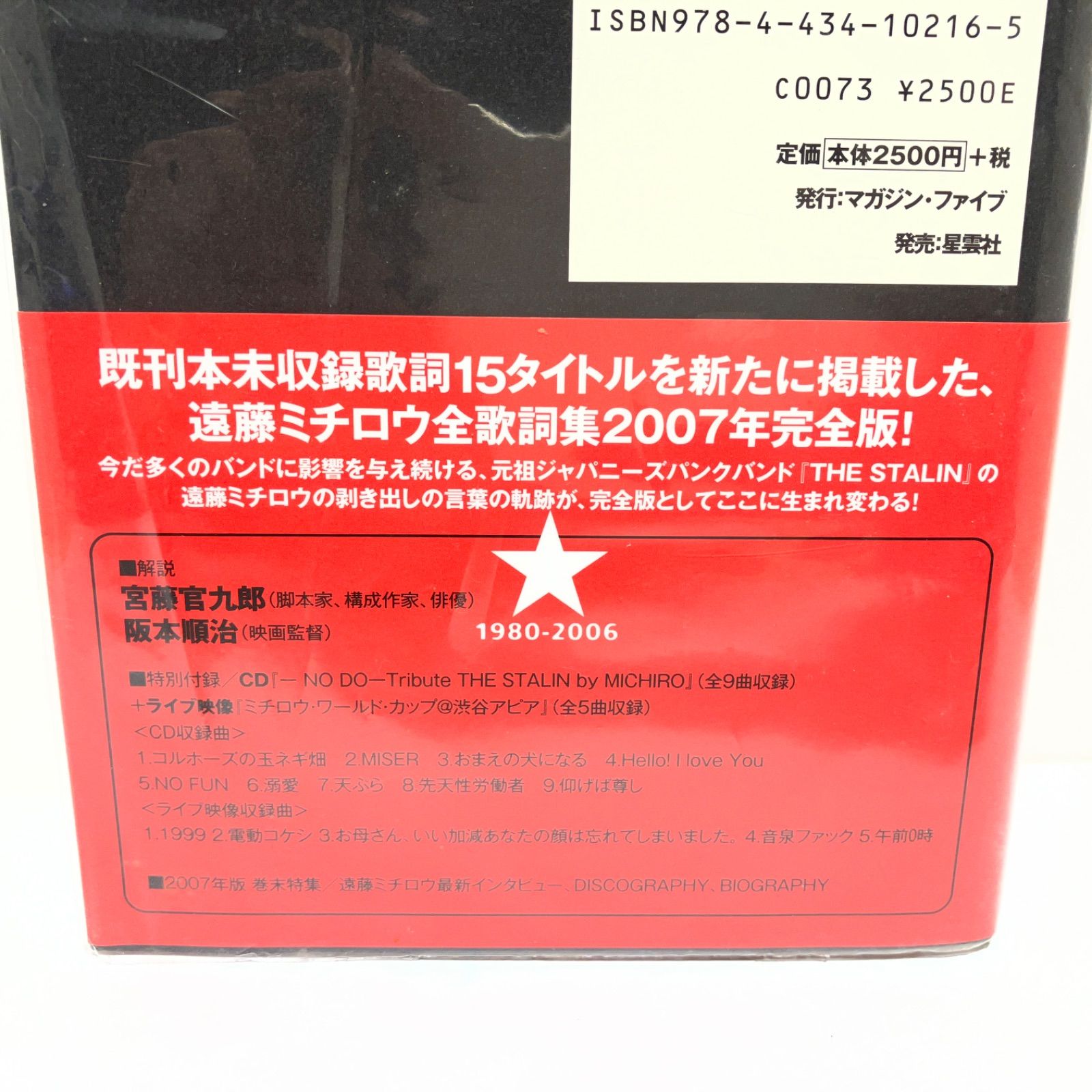 遠藤ミチロウ全歌詞集 : お母さん、いい加減あなたの顔は忘れてしまい