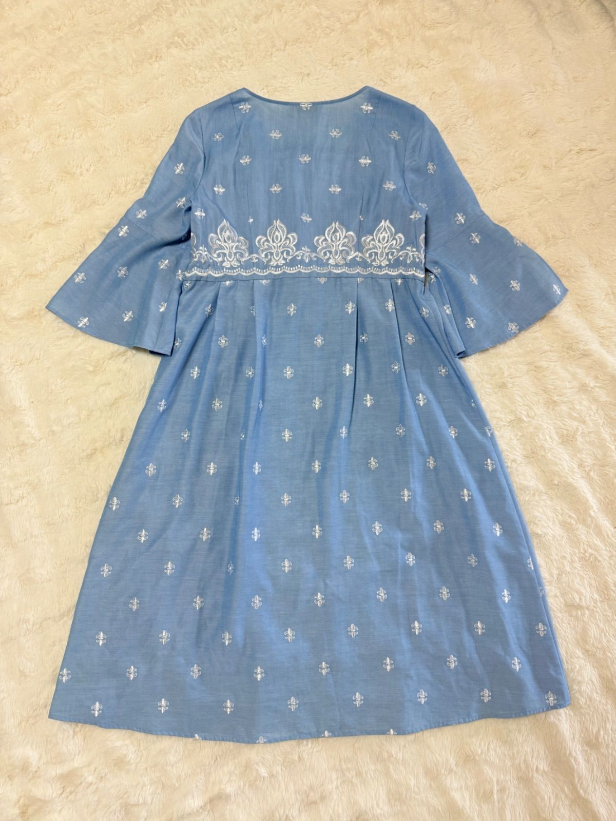 レリアン50周年記念 NEMIKA 刺繍ワンピース 天海祐希着用モデル ロング
