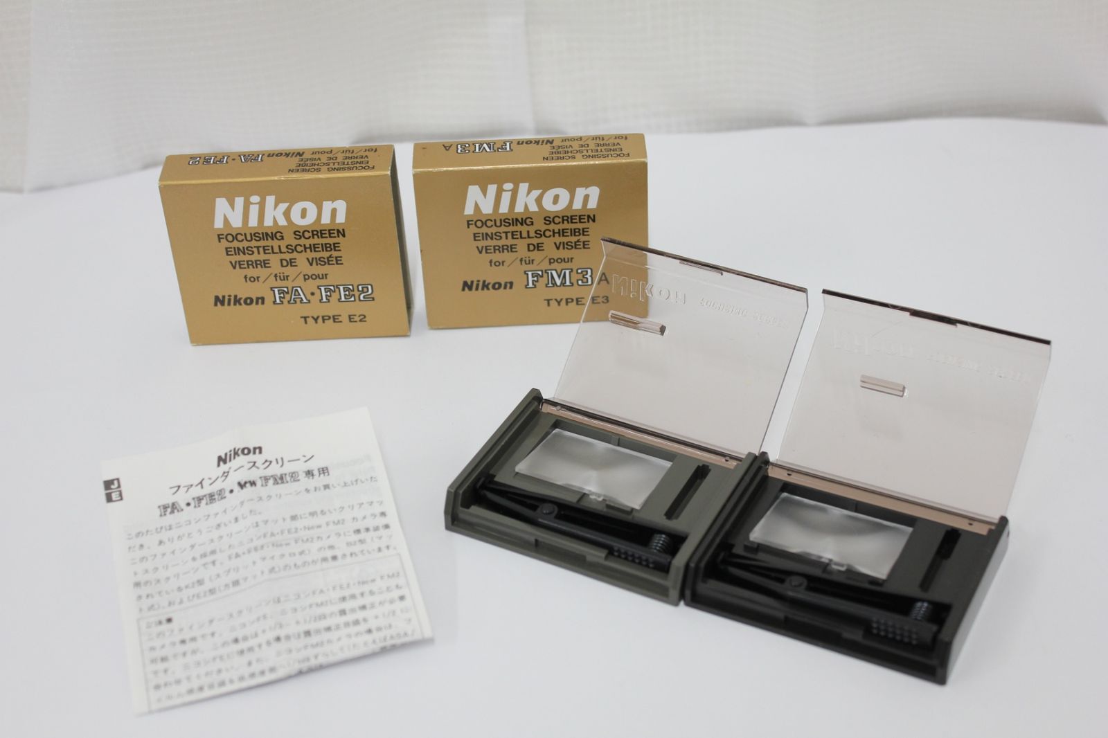 未使用】 ニコン Nikon フォーカシングスクリーン FA,FE2 Type E2 + 