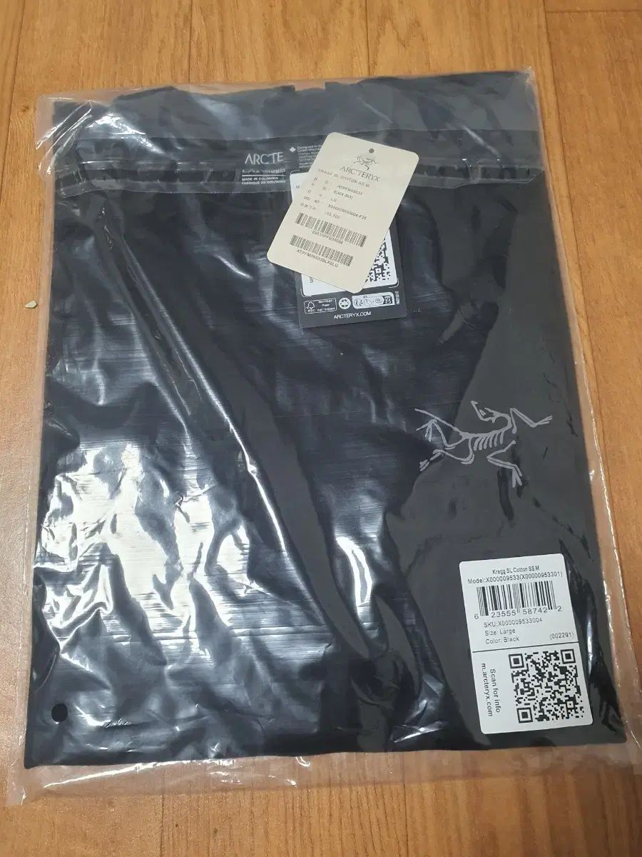 ARC´TERYX アークテリクス Kragg SL コットン 半袖 ブラック L