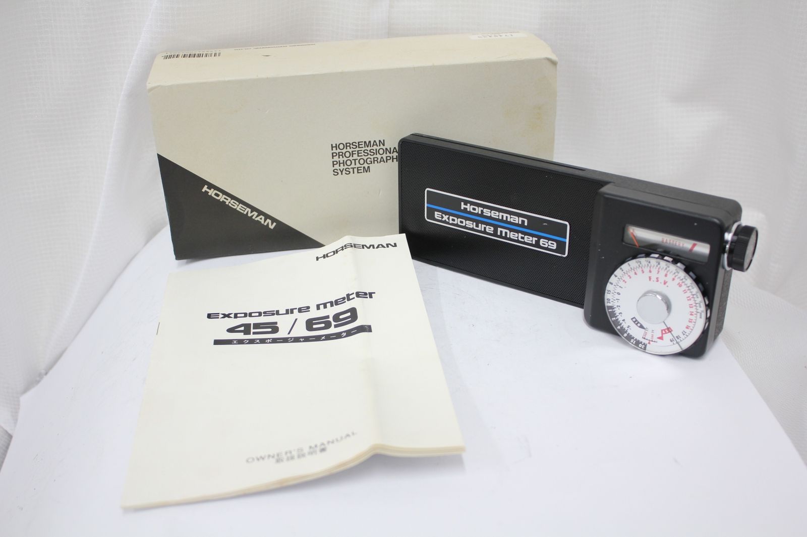 美品 返品保証】 【元箱付き】 ホースマン Horseman Exposure meter 45 