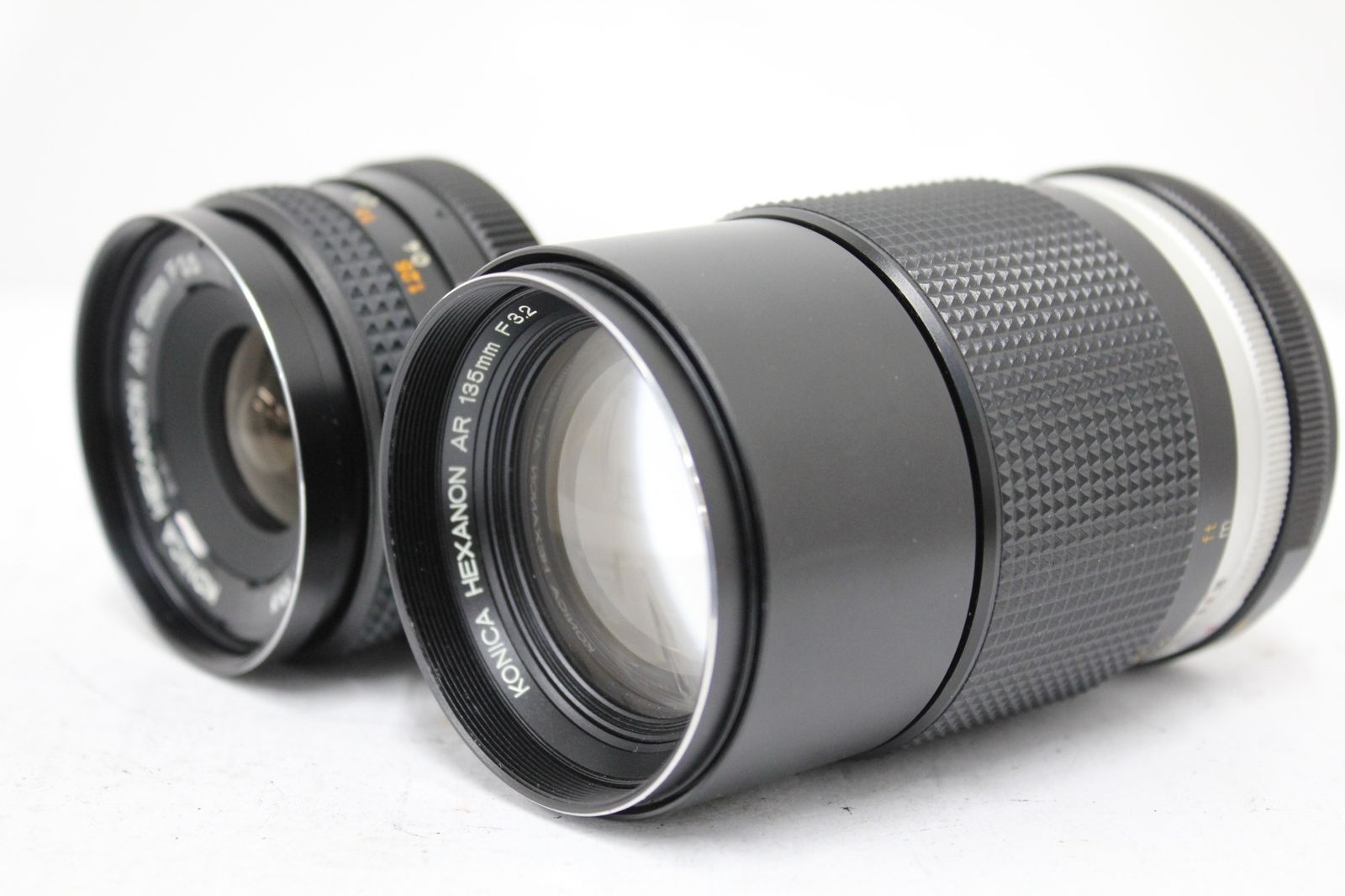 KONICA コニカ HEXANON AR 135mm F2.5 前後キャップ 専用ケース I1