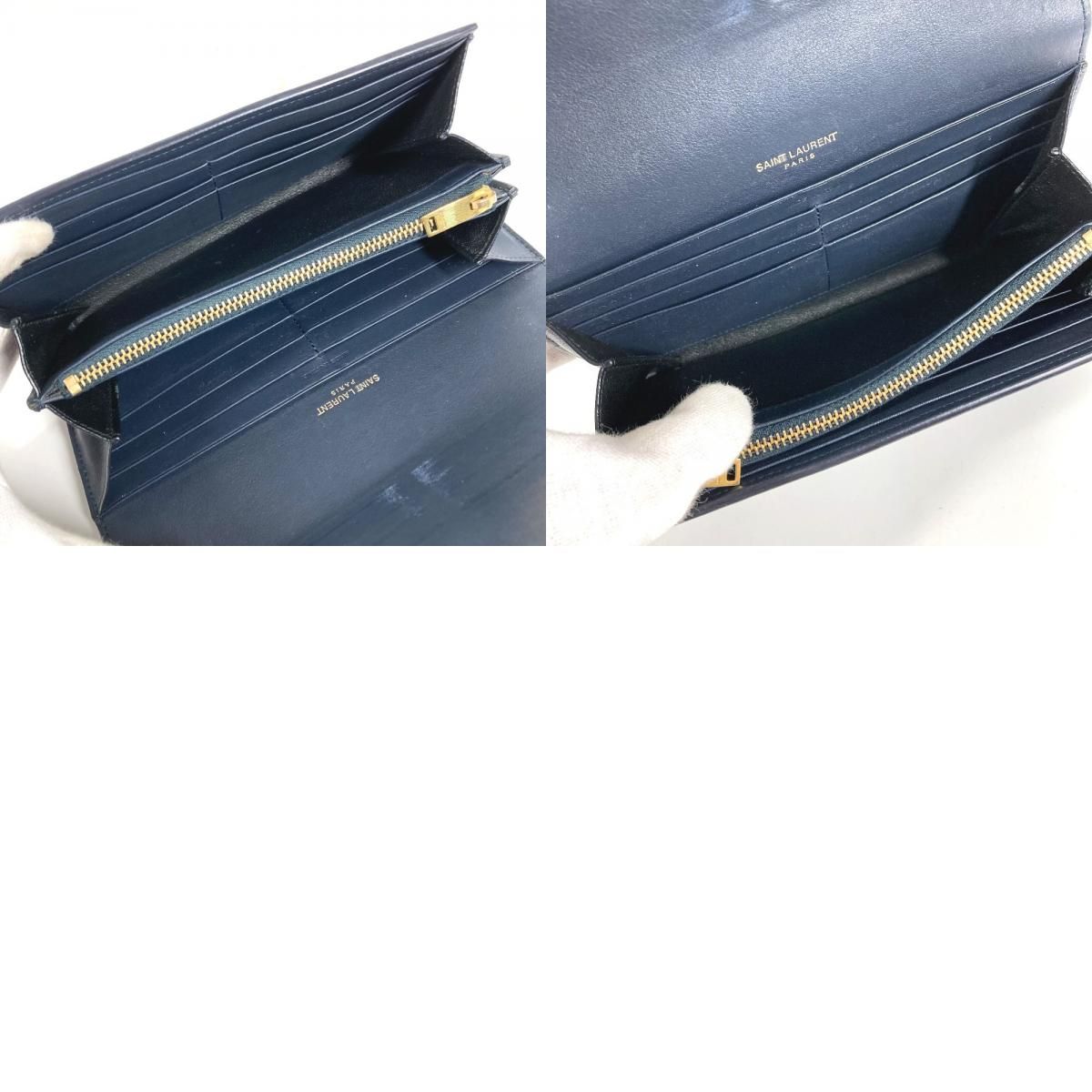 SAINT LAURENT PARIS サンローランパリ 長財布 ロゴ 414567 レザー