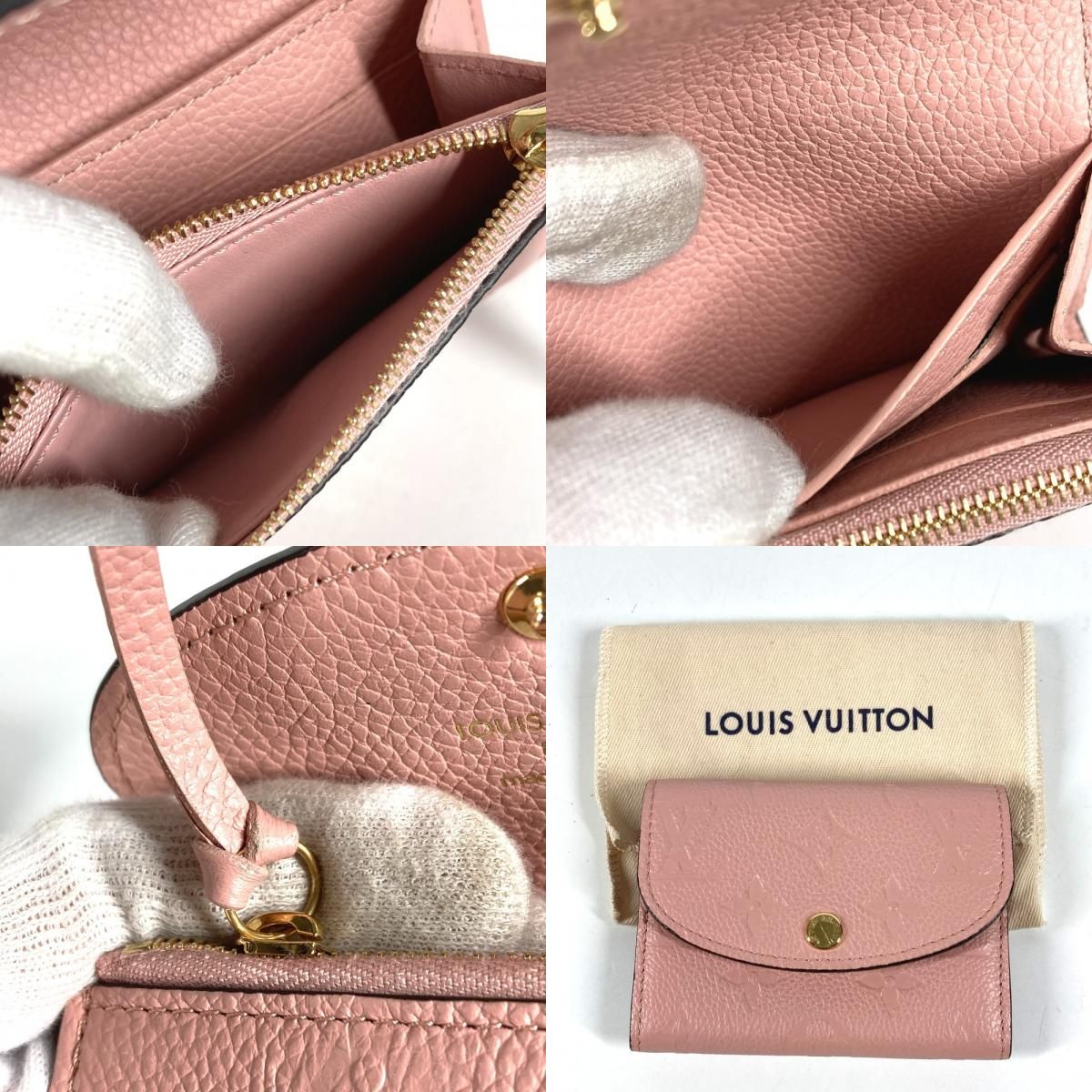 LOUIS VUITTON ルイヴィトン 2つ折り財布 ポルトモネ・ロザリ 