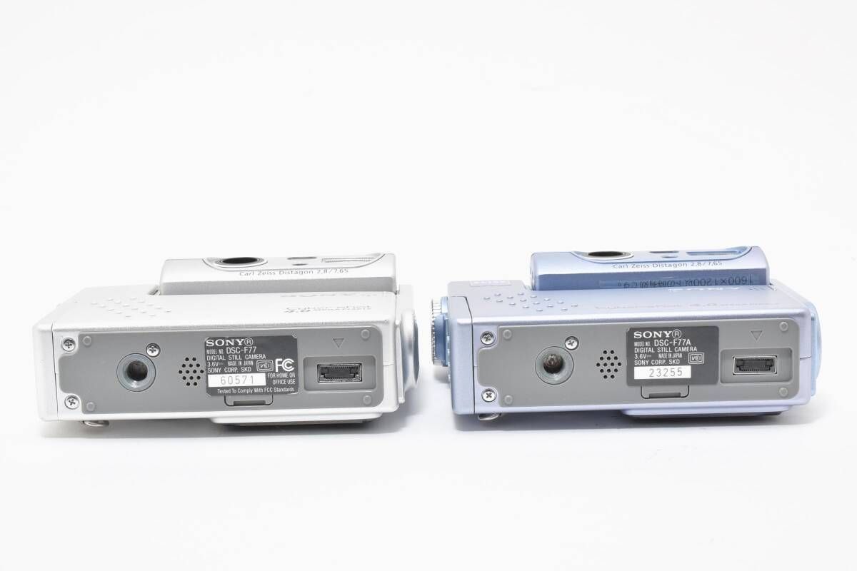 ☆ソニー SONY Cyber-shot DSC-F77 シルバー ブルー ⑩☆ 410 #4465 