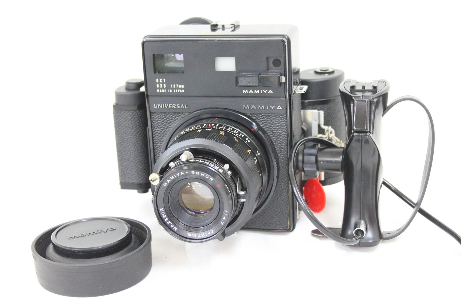 返品保証】 マミヤ Mamiya UNIVERSAL ブラック SEKOR P 127mm F4.7 6×9