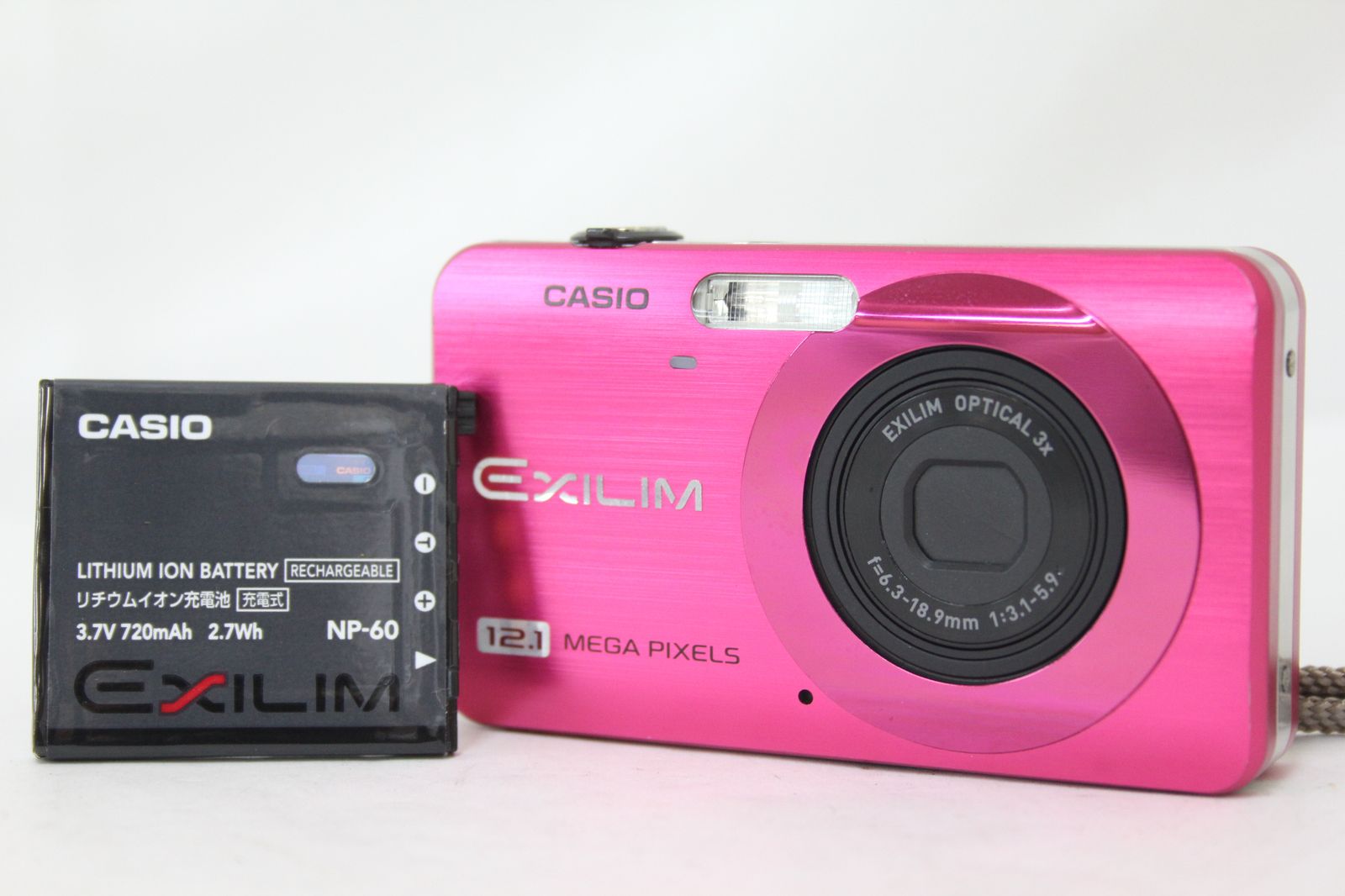 返品保証】 カシオ Casio Exilim EX-Z90 ピンク 3x バッテリー付き