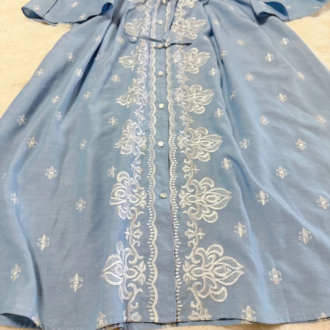 レリアン50周年記念 NEMIKA 刺繍ワンピース 天海祐希着用モデル ロング