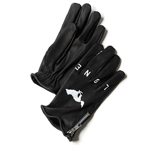 新品 エル・ソリタリオ Lone Wolf Goatskin Gloves バイク グローブ ゴーストスキン 山羊革 8(M) ブラック