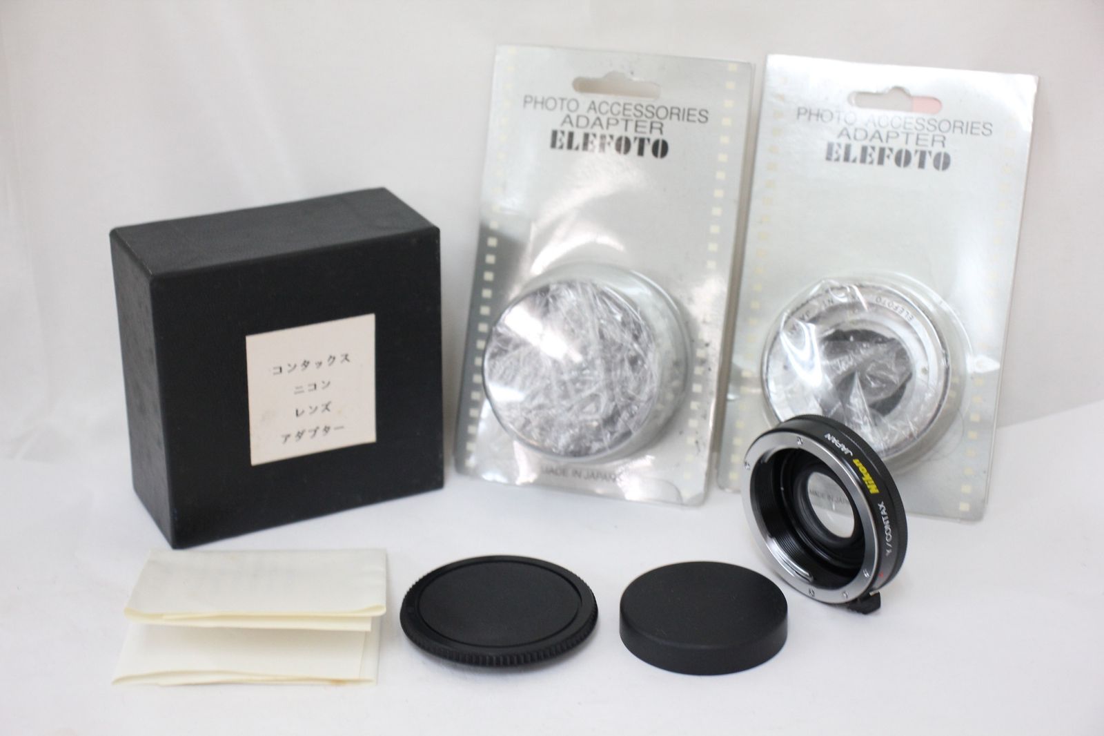 返品保証】 【3点まとめ】ニコン Nikon Y/CONTAX アダプター ELEFOTO