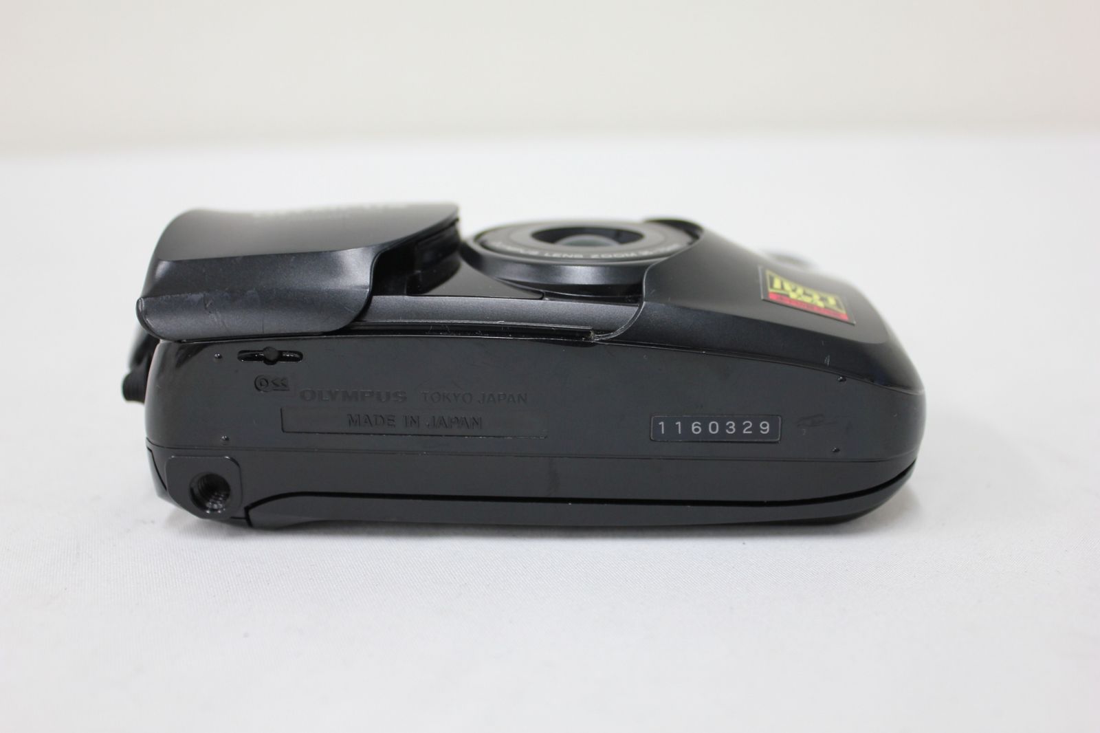 返品保証】 オリンパス Olympus μ mju ZOOM PANORAMA ブラック 35-70mm