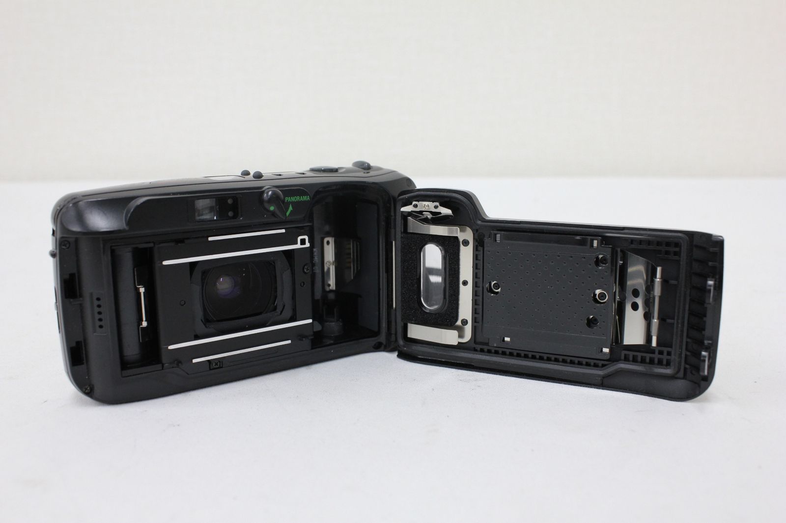 返品保証】 オリンパス Olympus μ mju ZOOM PANORAMA ブラック 35-70mm