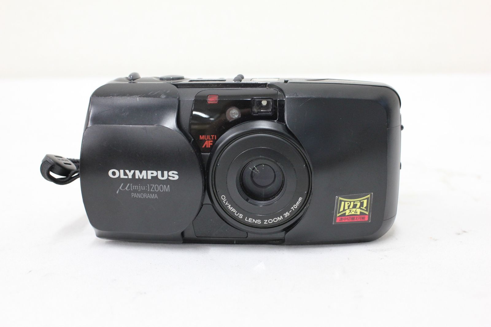 返品保証】 オリンパス Olympus μ mju ZOOM PANORAMA ブラック 35-70mm