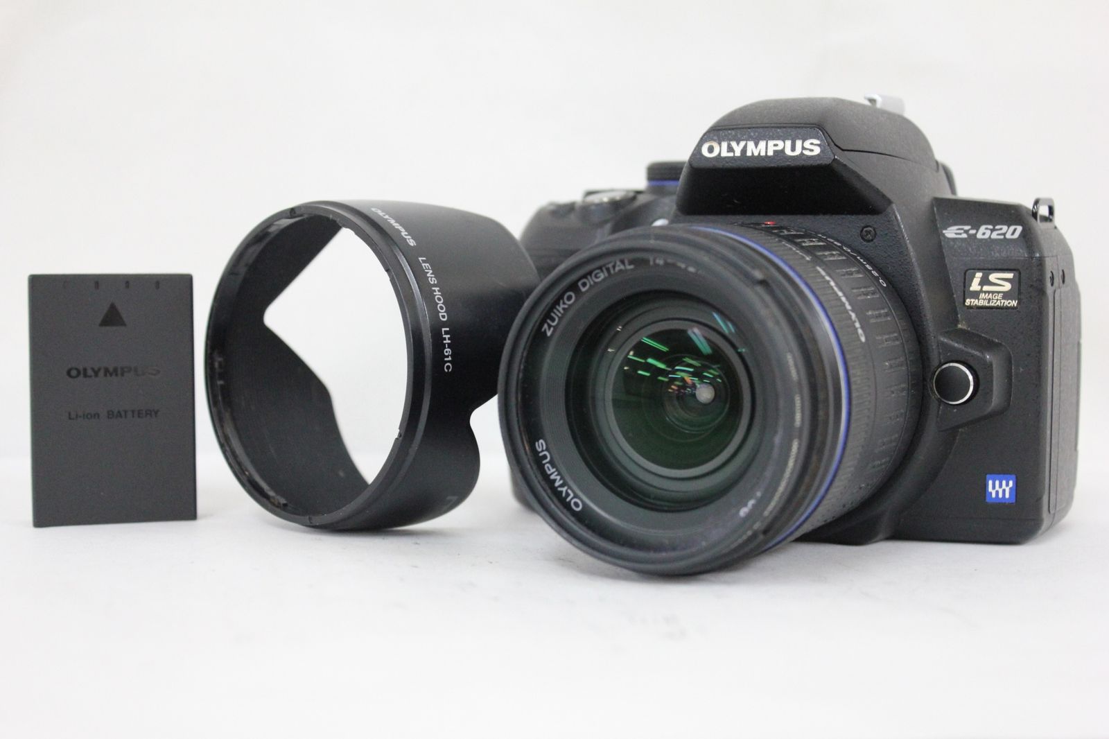 [반품 보증] 올림푸스 올림푸스 E-620 주이코 디지털 14-42mm F3.5-5.6 디지털 SLR (후드 배터리 포함) M7241
