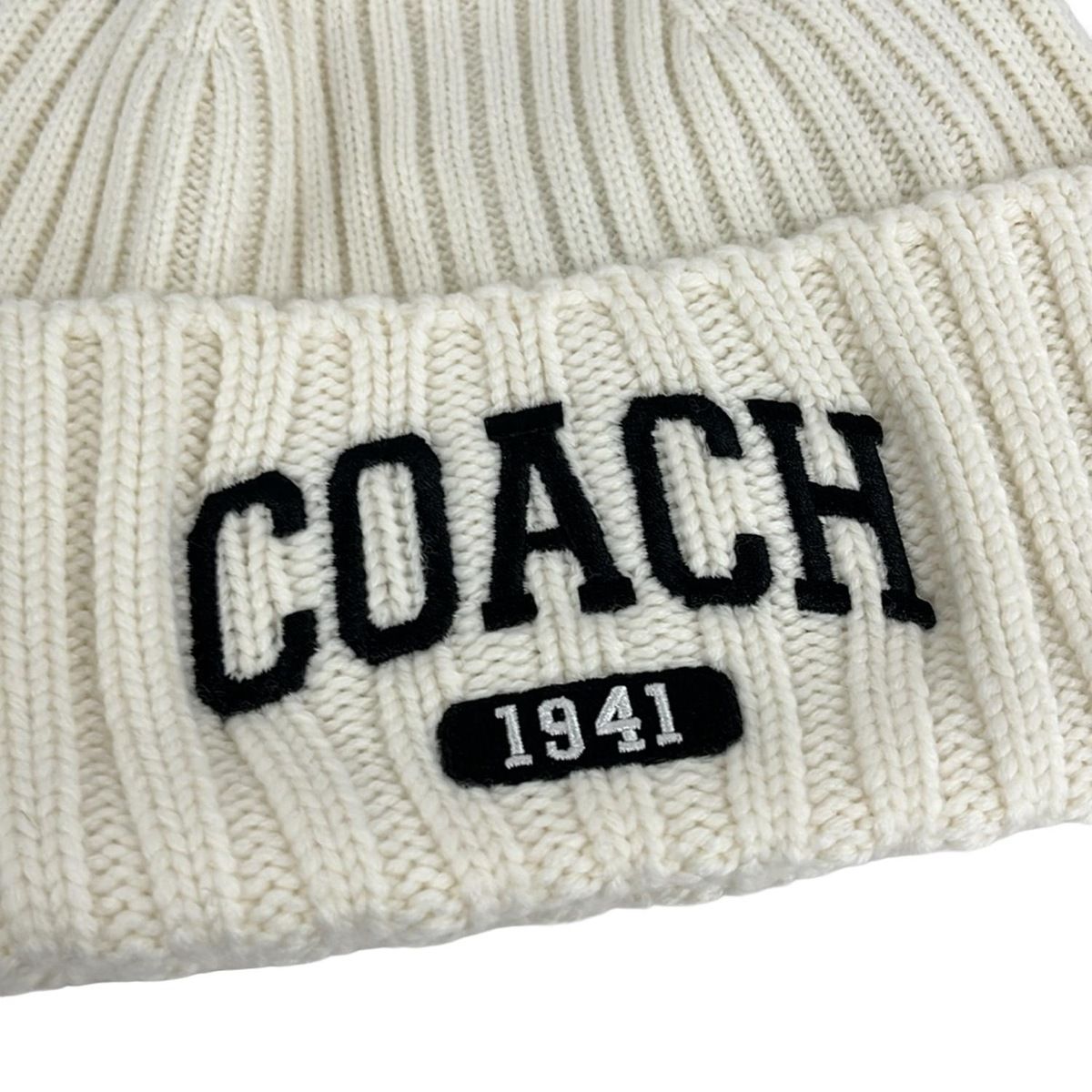 COACH(コーチ) ニット帽美品 コーチ 1941 エンブロイダード ニット