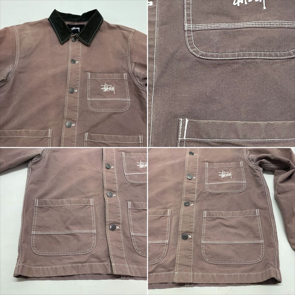 01w-6324 ステューシー STUSSY Brushed Moleskin Chore JACKET