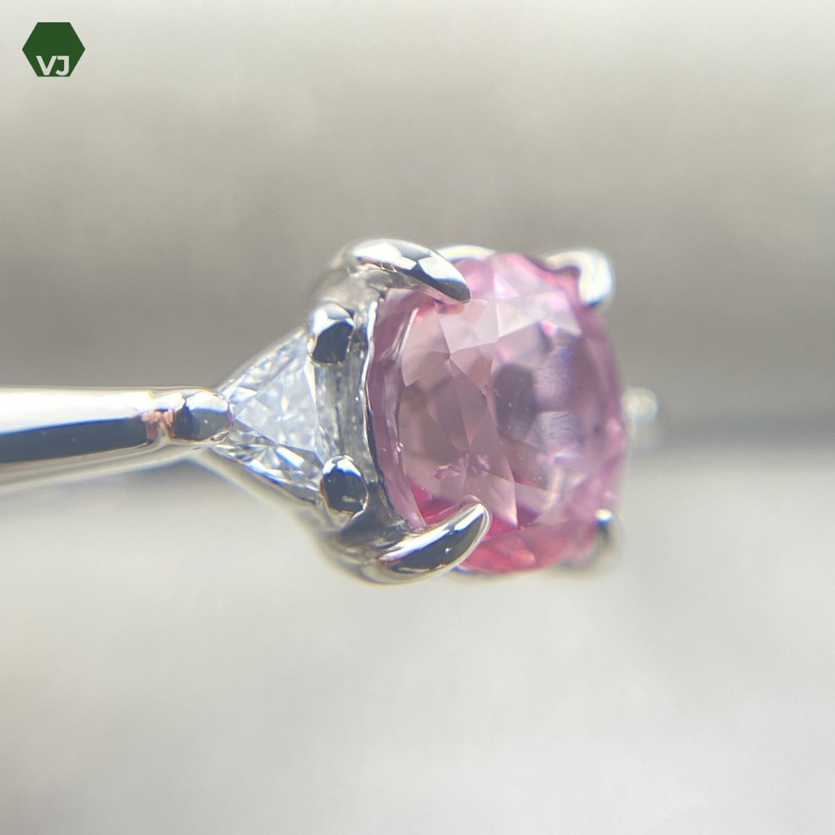 33-07】ファンシーカラーサファイア ダイヤモンド リング 1.312ct D0 
