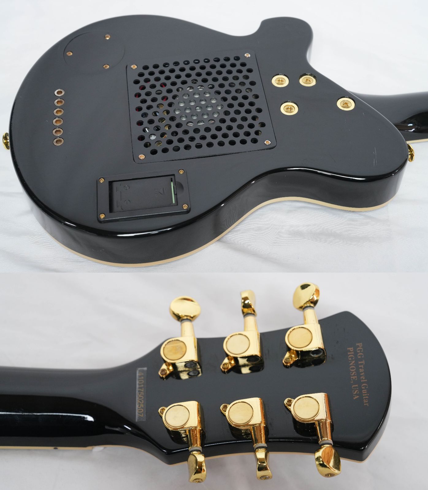 ☆Pignose PGG-259 BK アンプ内蔵ミニギター/トラベルギター 状態良好