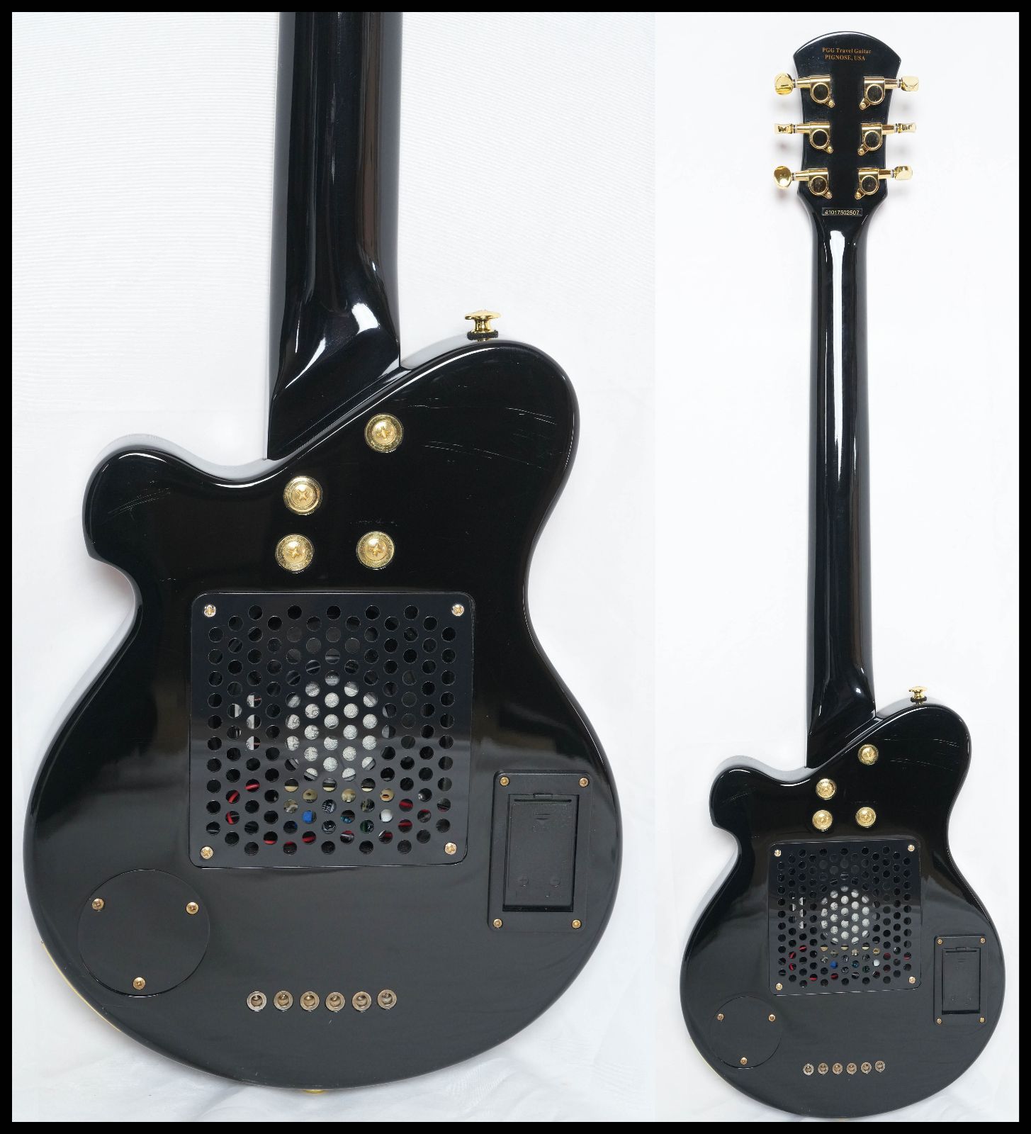 ギター Pignose PGG-259 BK アンプ内蔵エレキギター レスポール タイプ
