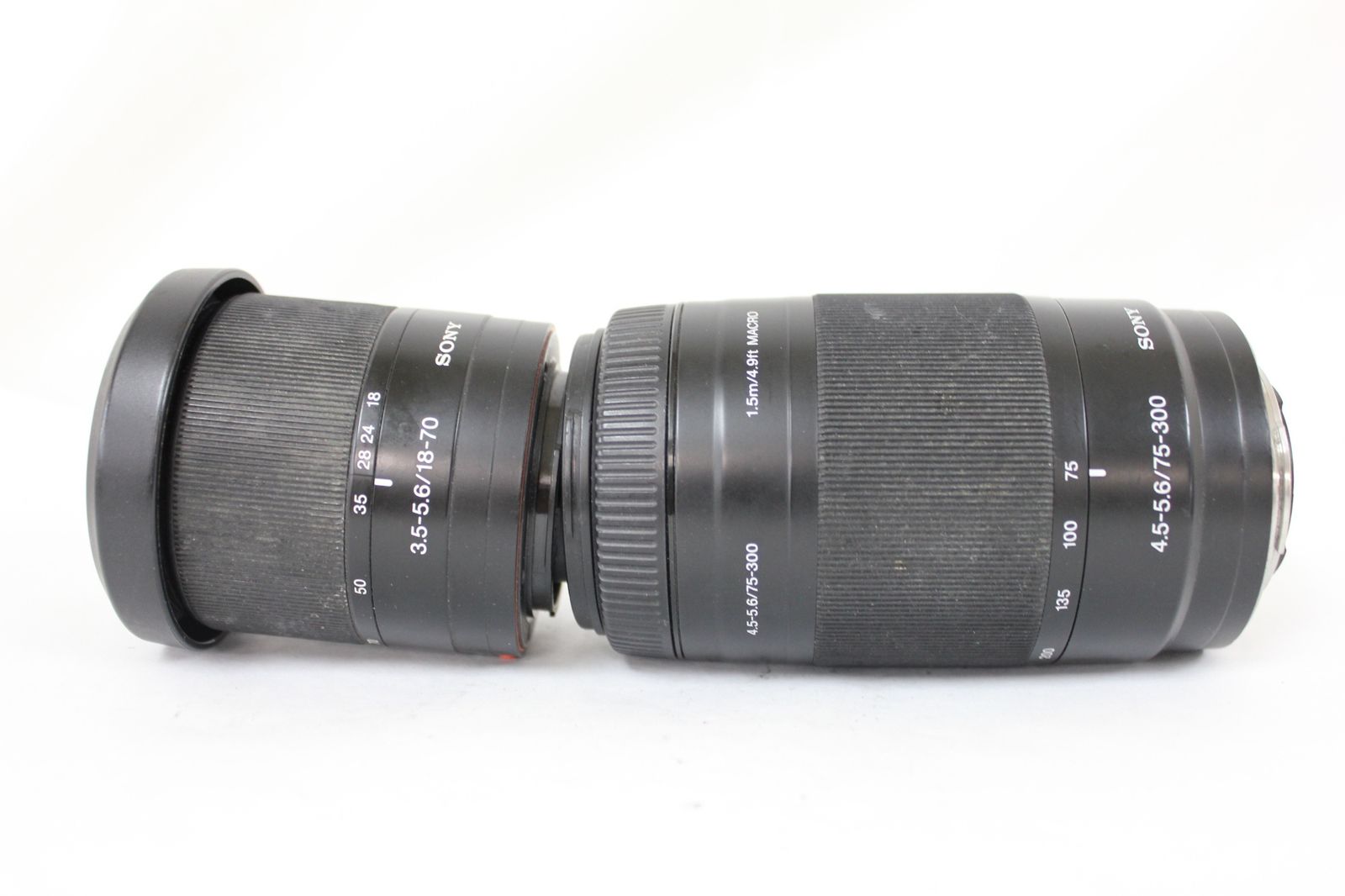 返品保証】 ソニー SONY α DSLR-A200 75-300mm F4.5-5.6 18-70mm F3.5 