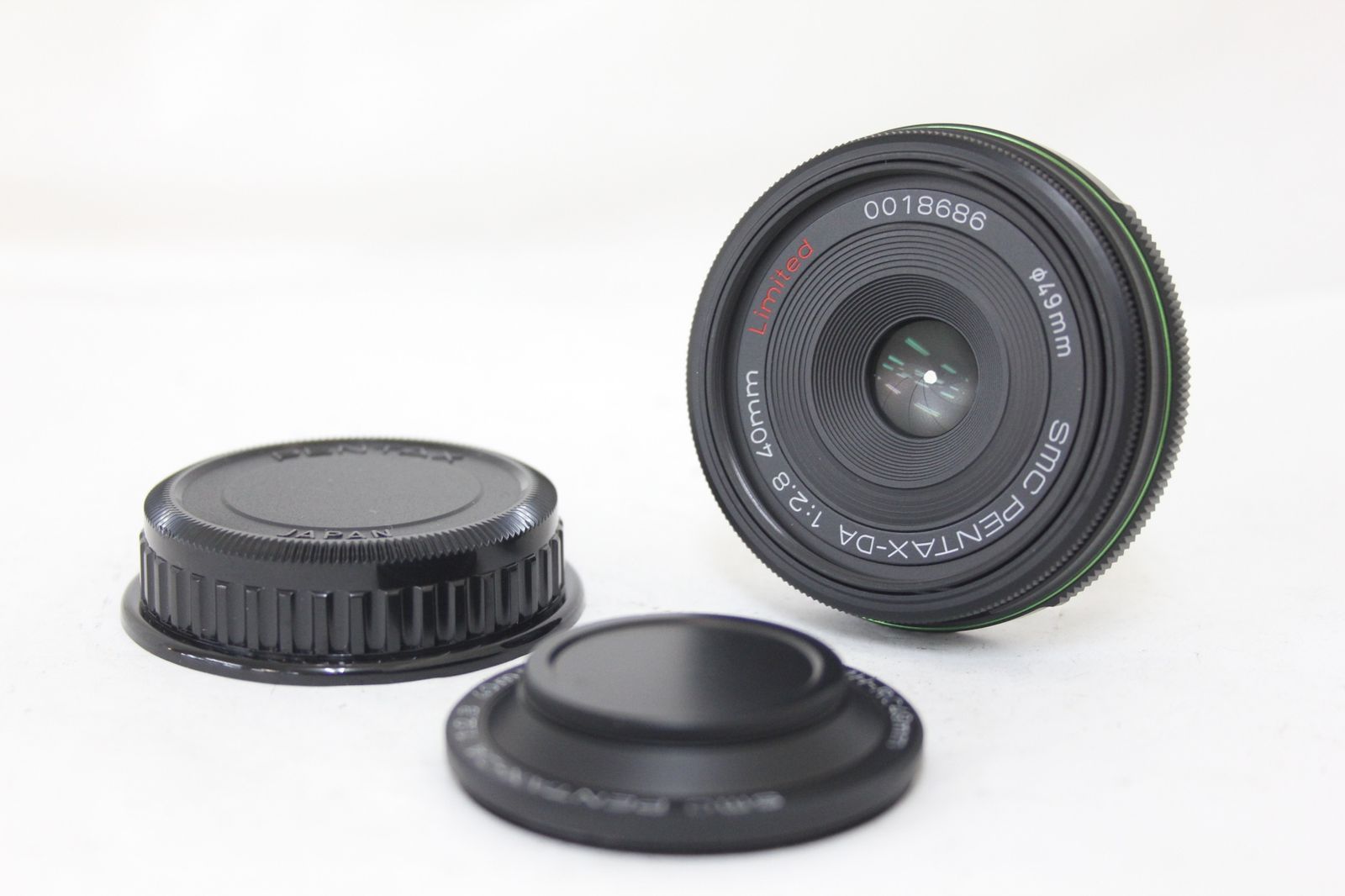 [반품 보증] 펜탁스 펜탁스 smc 펜탁스-DA 40mm F2.8 리미티드 MH-RC49mm 렌즈 (전면 및 후면 캡 포함) e219