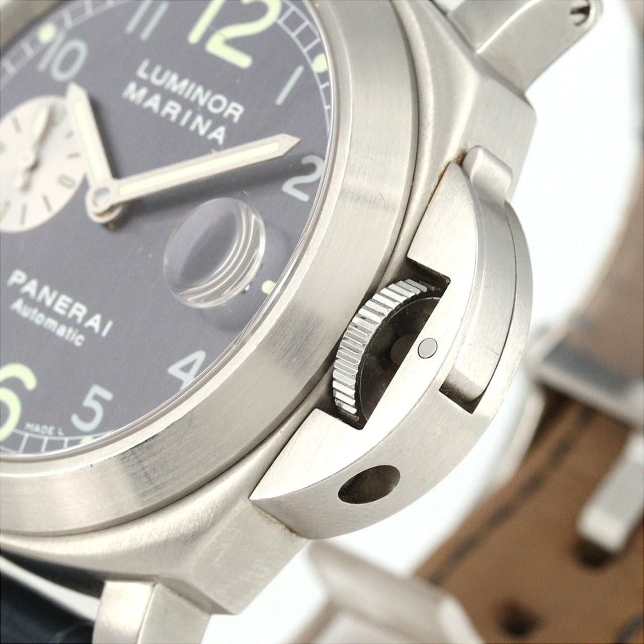  ノーメンテナンス還元価格 パネライ ルミノールマリーナ PAM00086 SS 自動巻 オックスフォード 自動巻き時計 腕時計(アナログ)