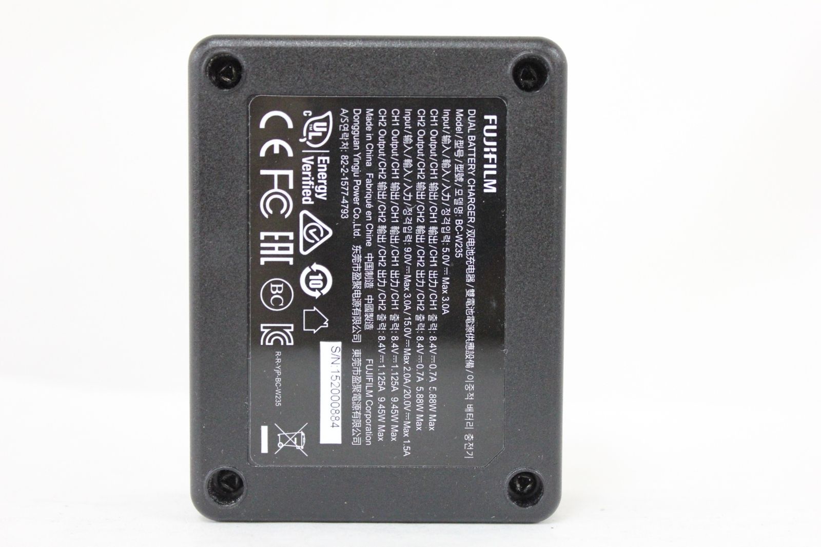 返品保証】 【元箱付き】 富士フィルム Fujifilm BC-W235 デュアル 