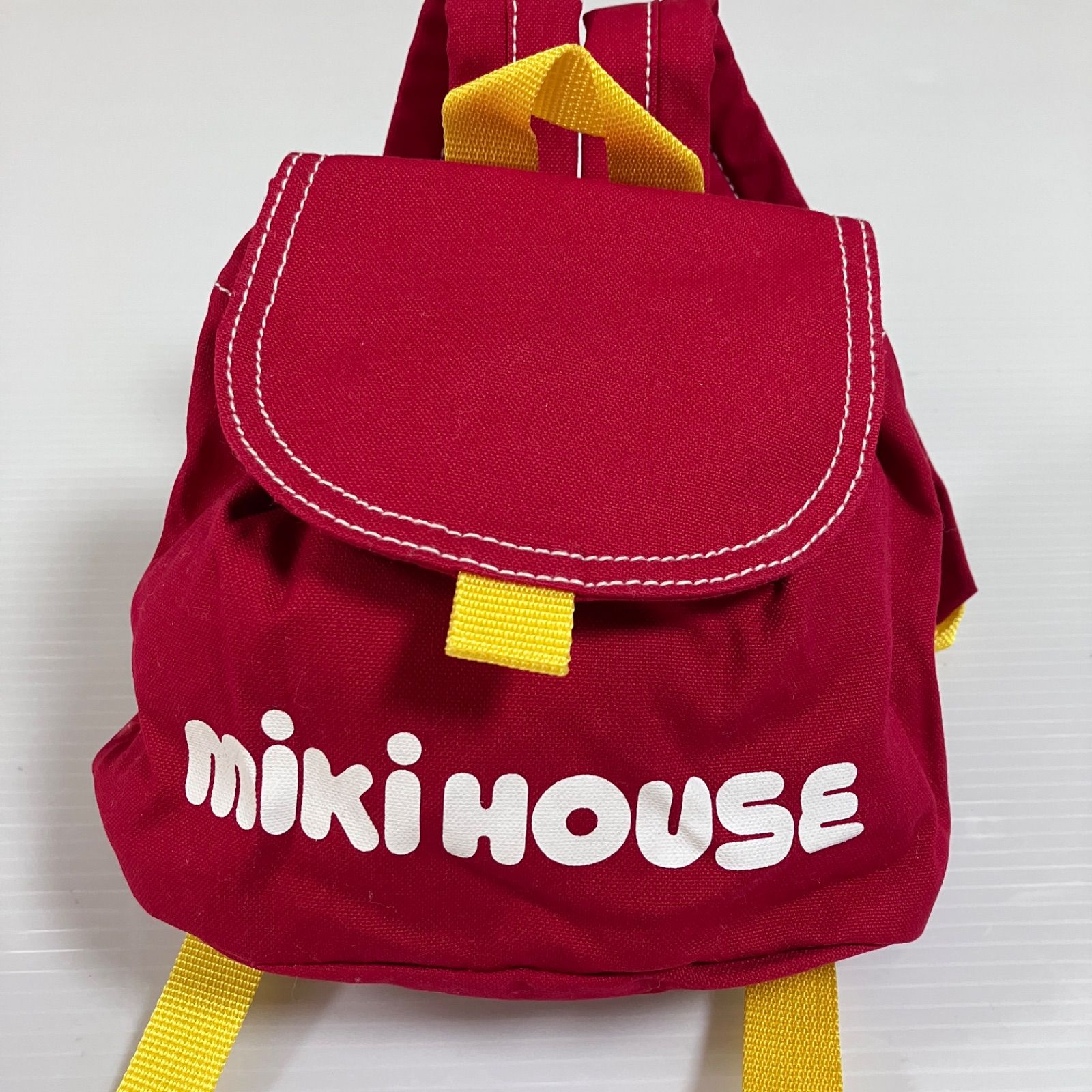 mikihouse ミキハウス リュック 赤 ロゴ ベビーリュック RF00023