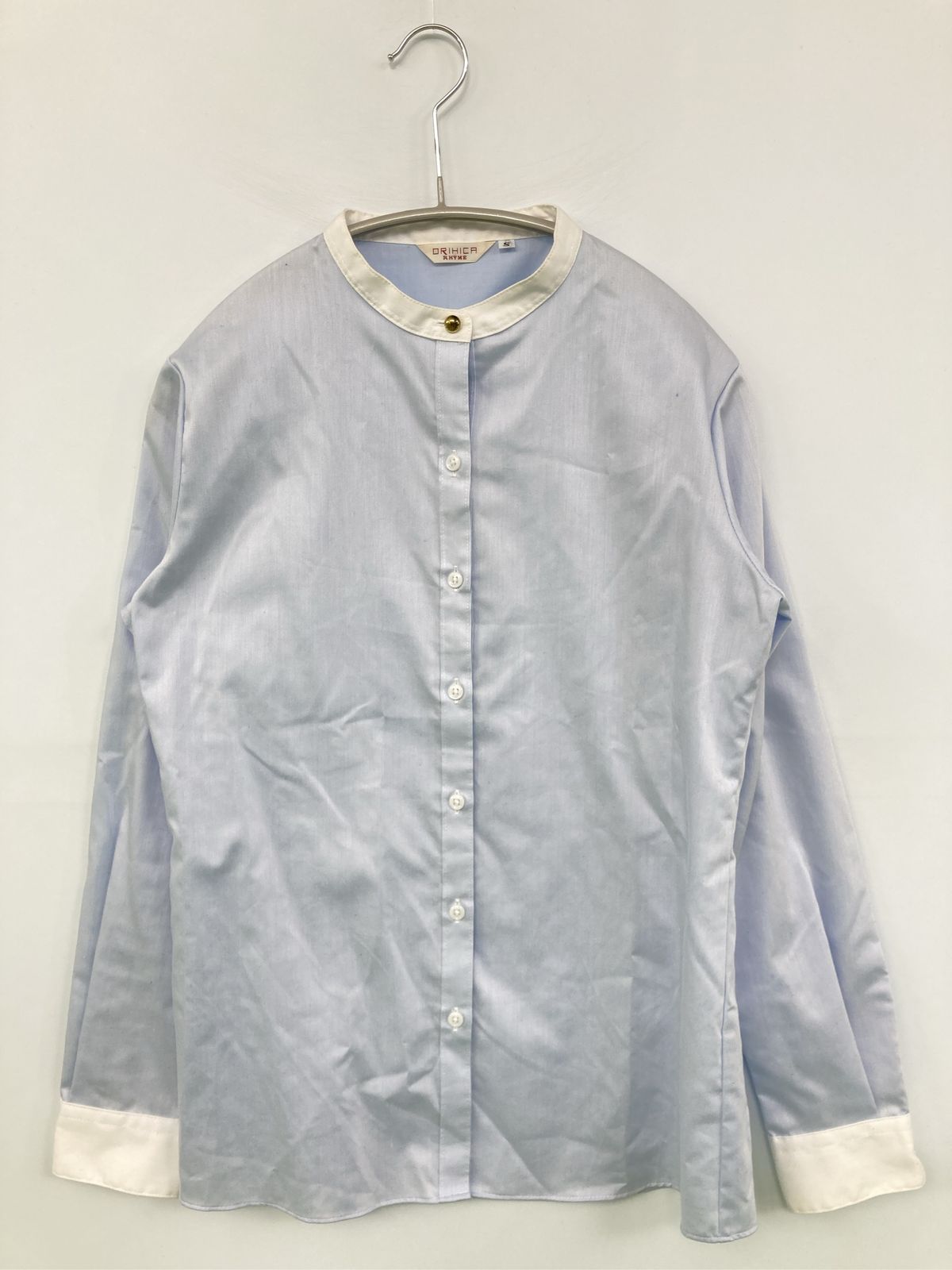 ORIHICA RHYME オリヒカライム シャツ/ブラウス S スカイブルー
