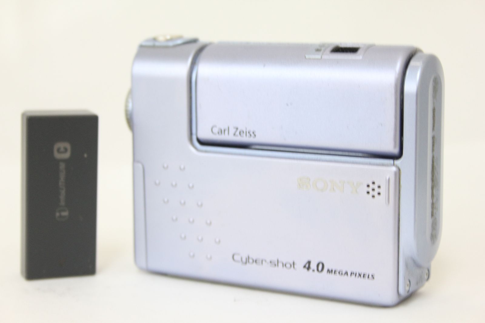 返品保証】 ソニー SONY Cyber-shot DSC-F77A ブルー バッテリー付き 